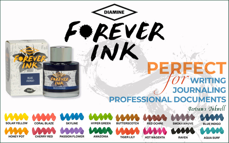 Diamine Forever Ink Permanent Pigment Fountain Pen Ink 50ml