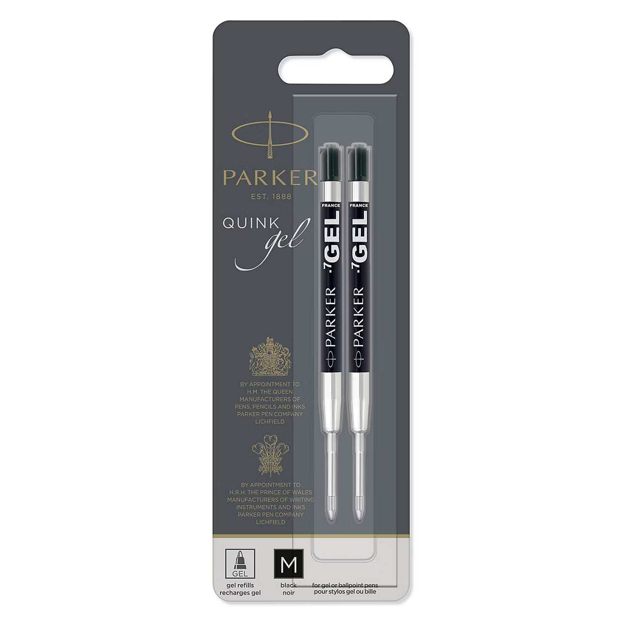 Parker Gel Black Refill 2pack