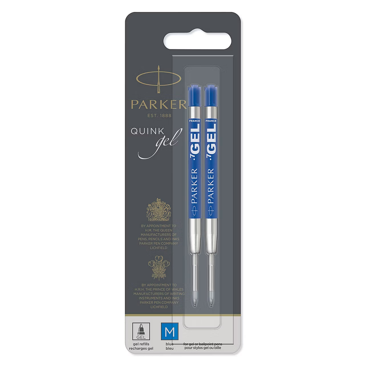 Parker Gel Blue Refill 2 Pack