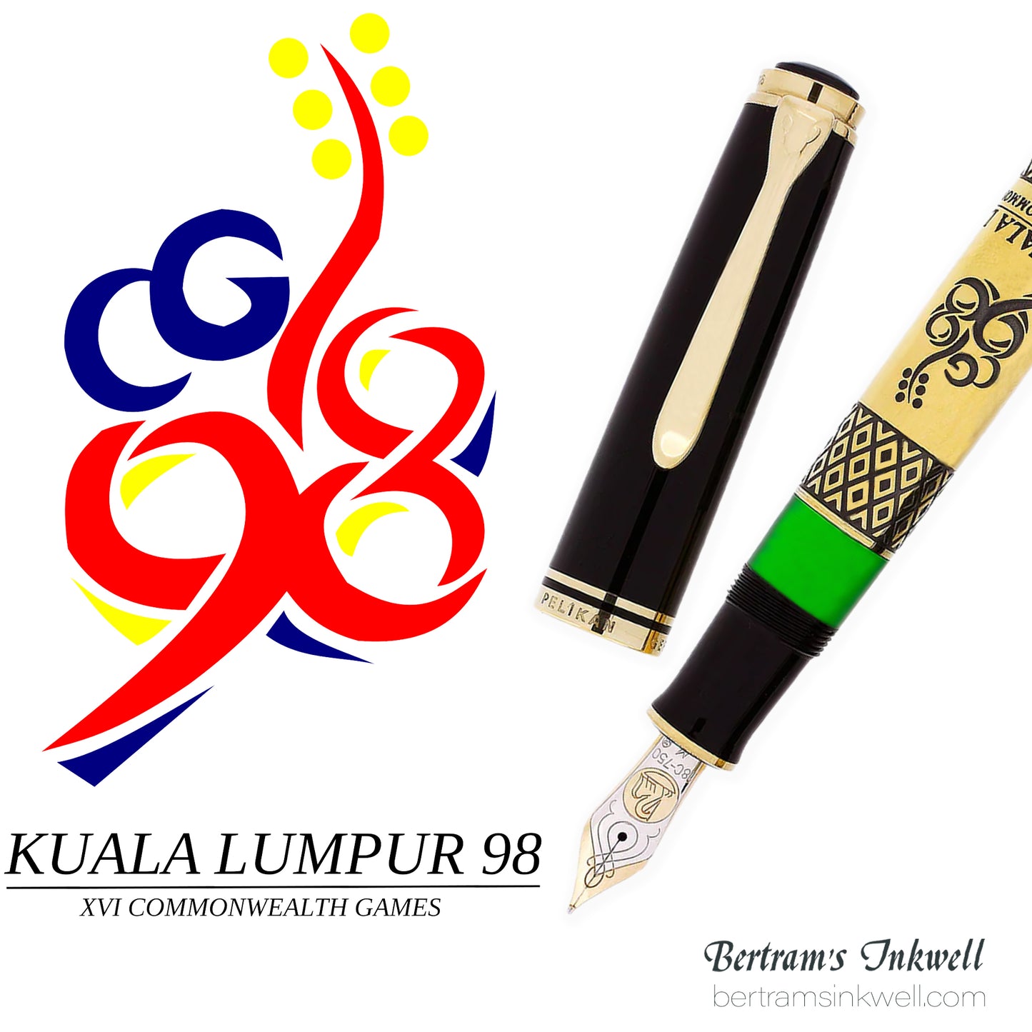 Pelikan Common Wealth Games Kuala Lumpur Limited Edition Fountain Pen, 1998
