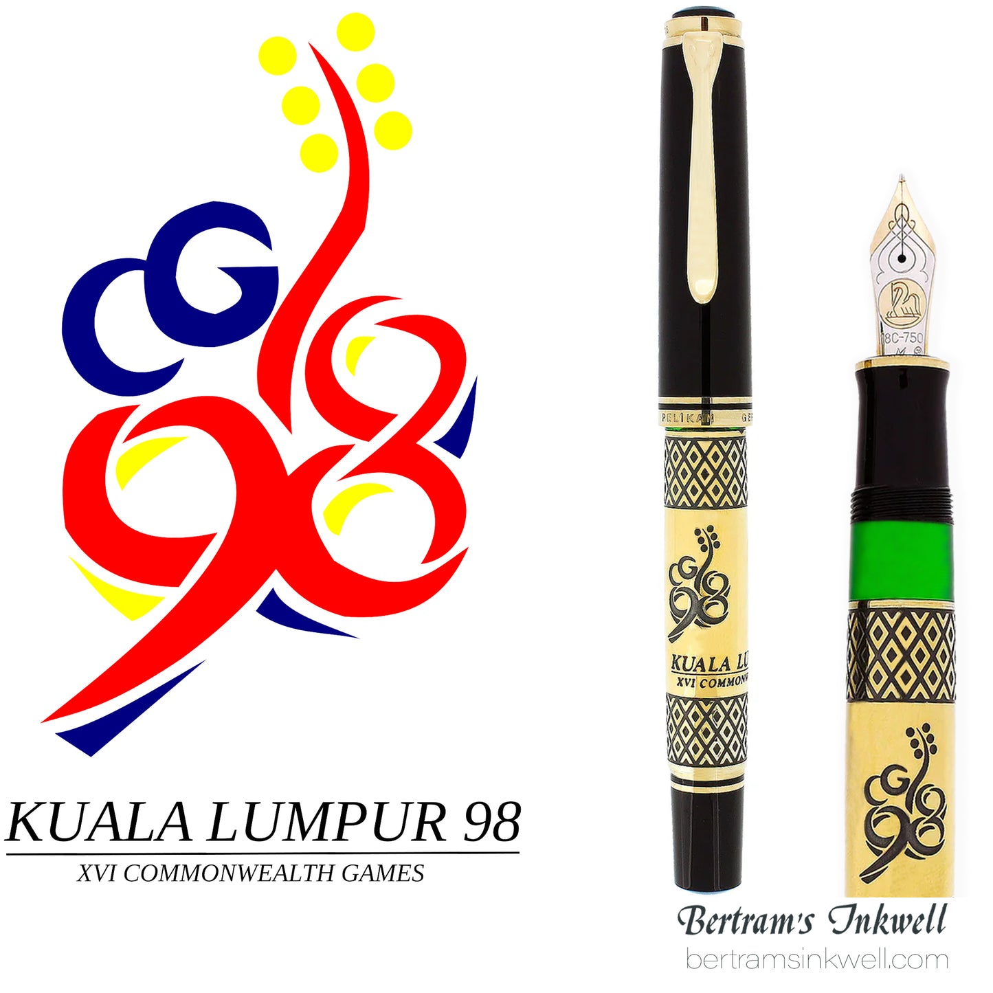 Pelikan Common Wealth Games Kuala Lumpur Limited Edition Fountain Pen, 1998