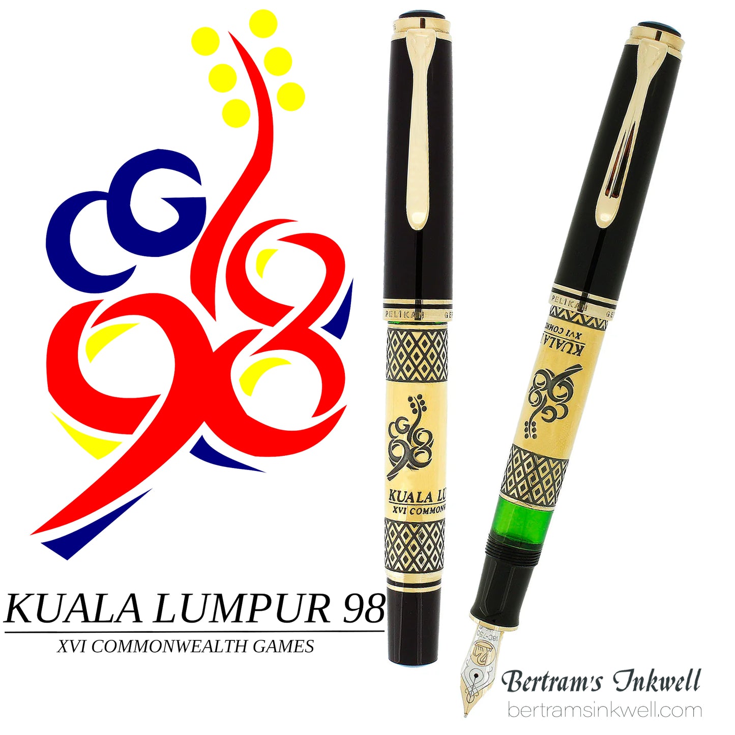 Pelikan Common Wealth Games Kuala Lumpur Limited Edition Fountain Pen, 1998