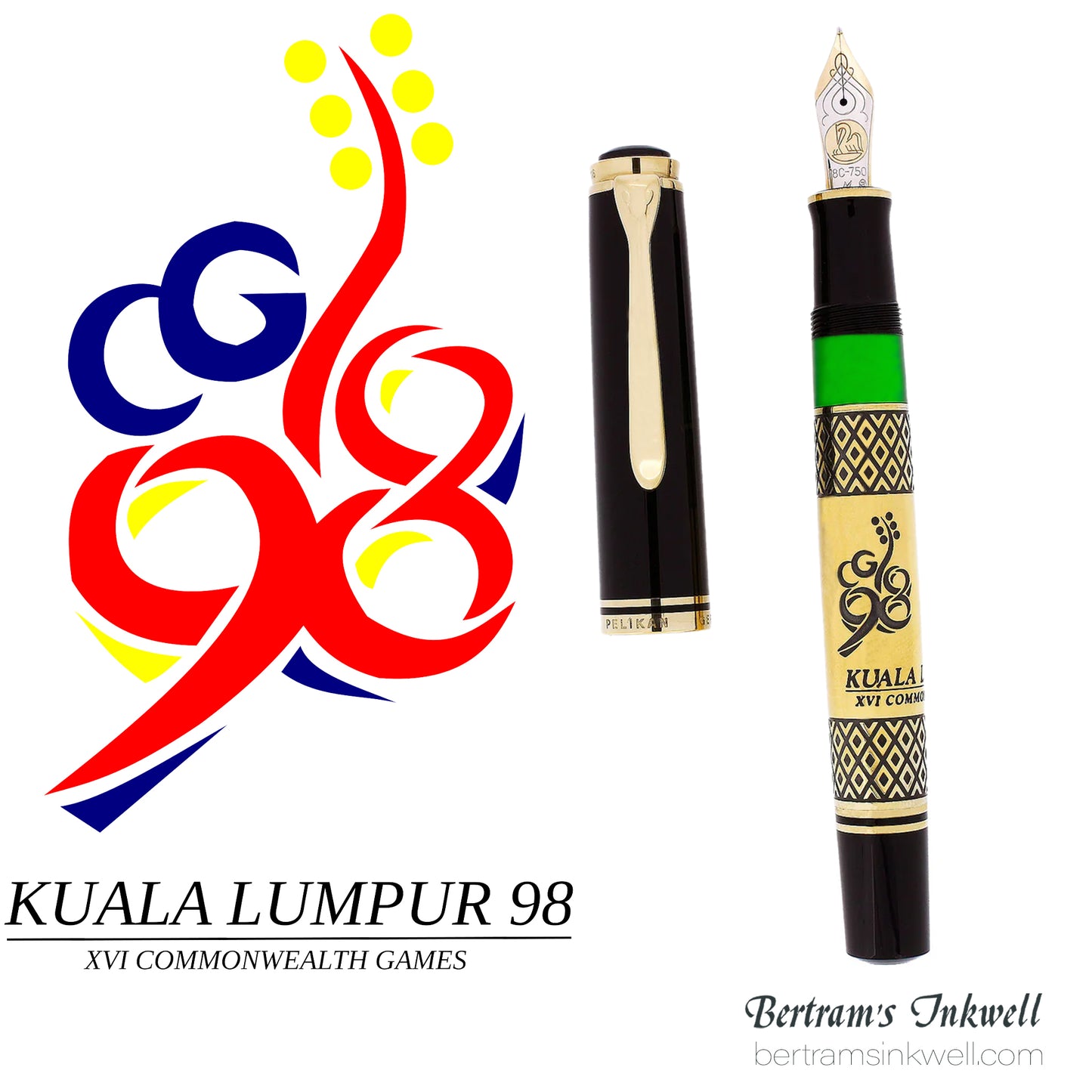Pelikan Common Wealth Games Kuala Lumpur Limited Edition Fountain Pen, 1998