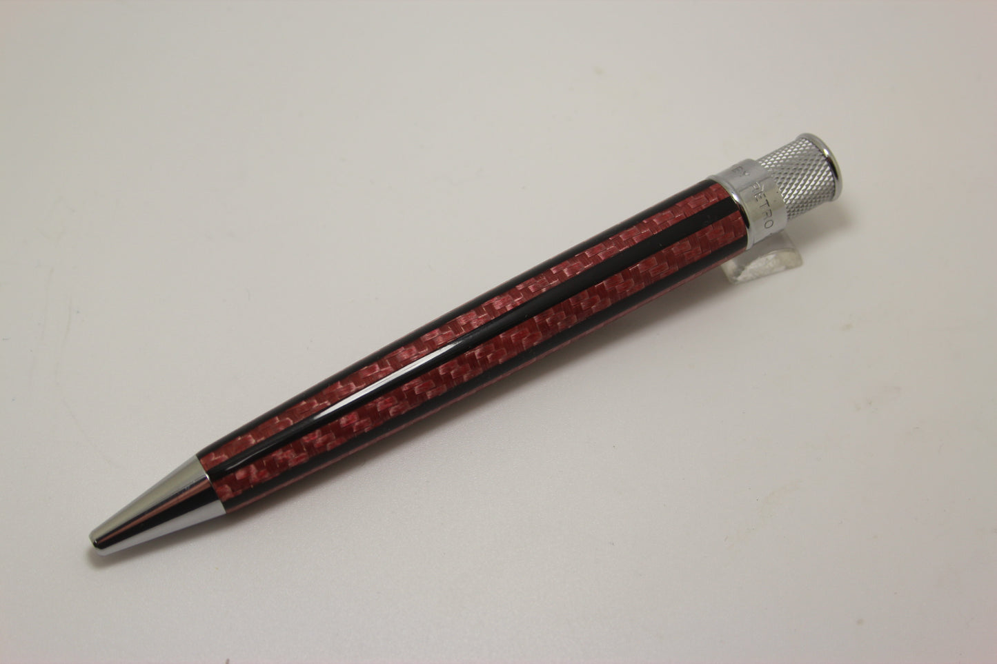 Retro 51 Red Carbon Fiber Black Stripe Rollerball