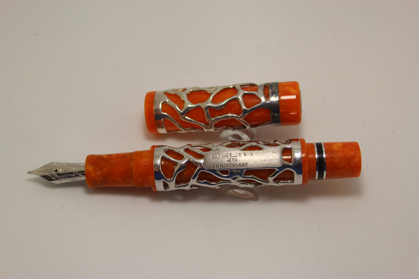 Delta 25th Anniversary sterling silver fountain pen