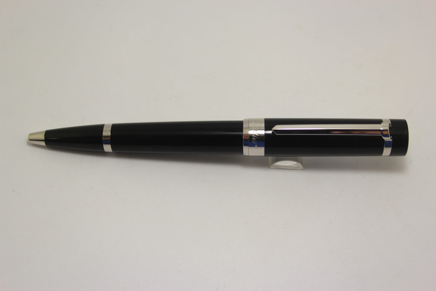Cartier Pasha Black resin Ballpoint Platinum Plated Trim
