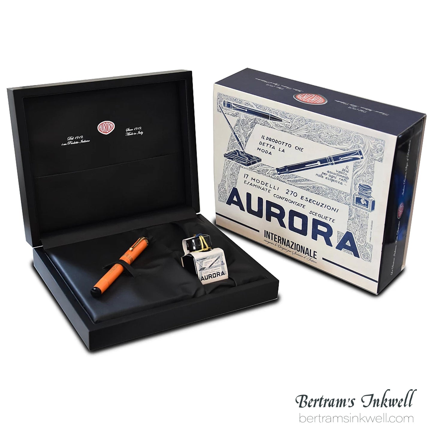 Aurora Internazionale Orange Limited Edition Fountain Pen Fine