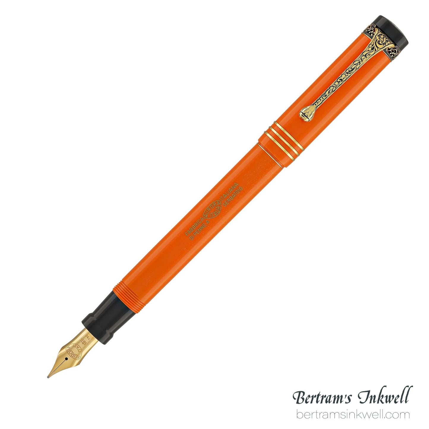 Aurora Internazionale Orange Limited Edition Fountain Pen Fine