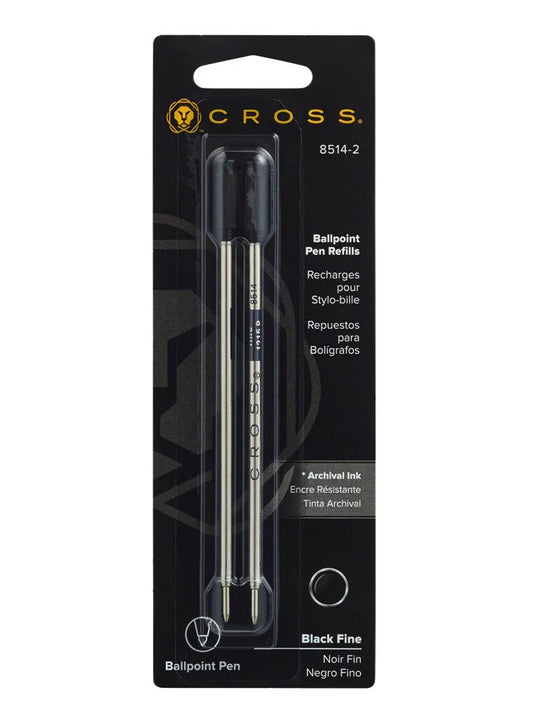 Cross Ballpoint Refills Black Fine 2 Pack
