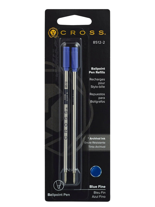 Cross Ballpoint Refills Blue Fine 2 Pack