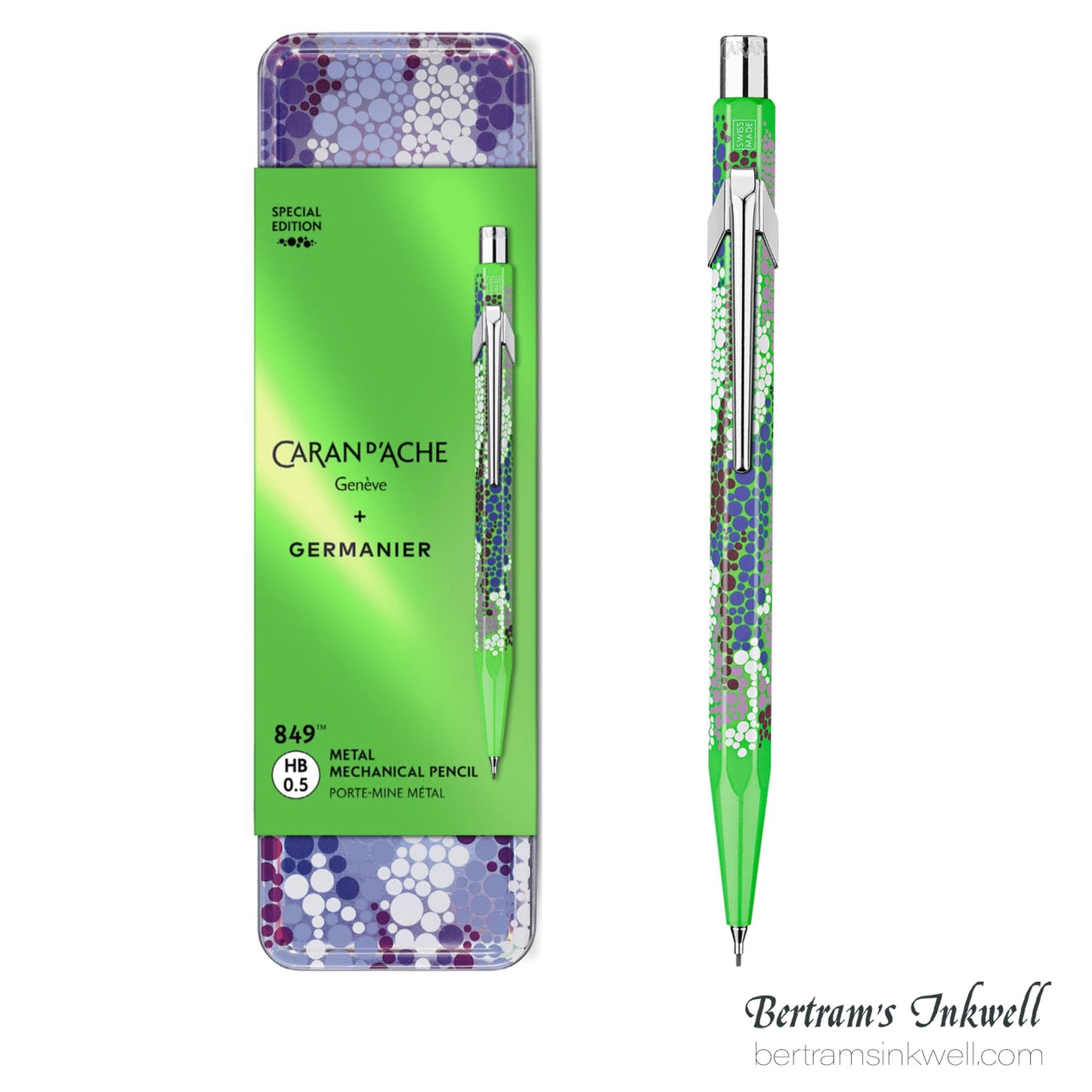 Caran d'Ache 849 Germanier Neon Green Mechanical Pencil 0.5mm - Special Edition