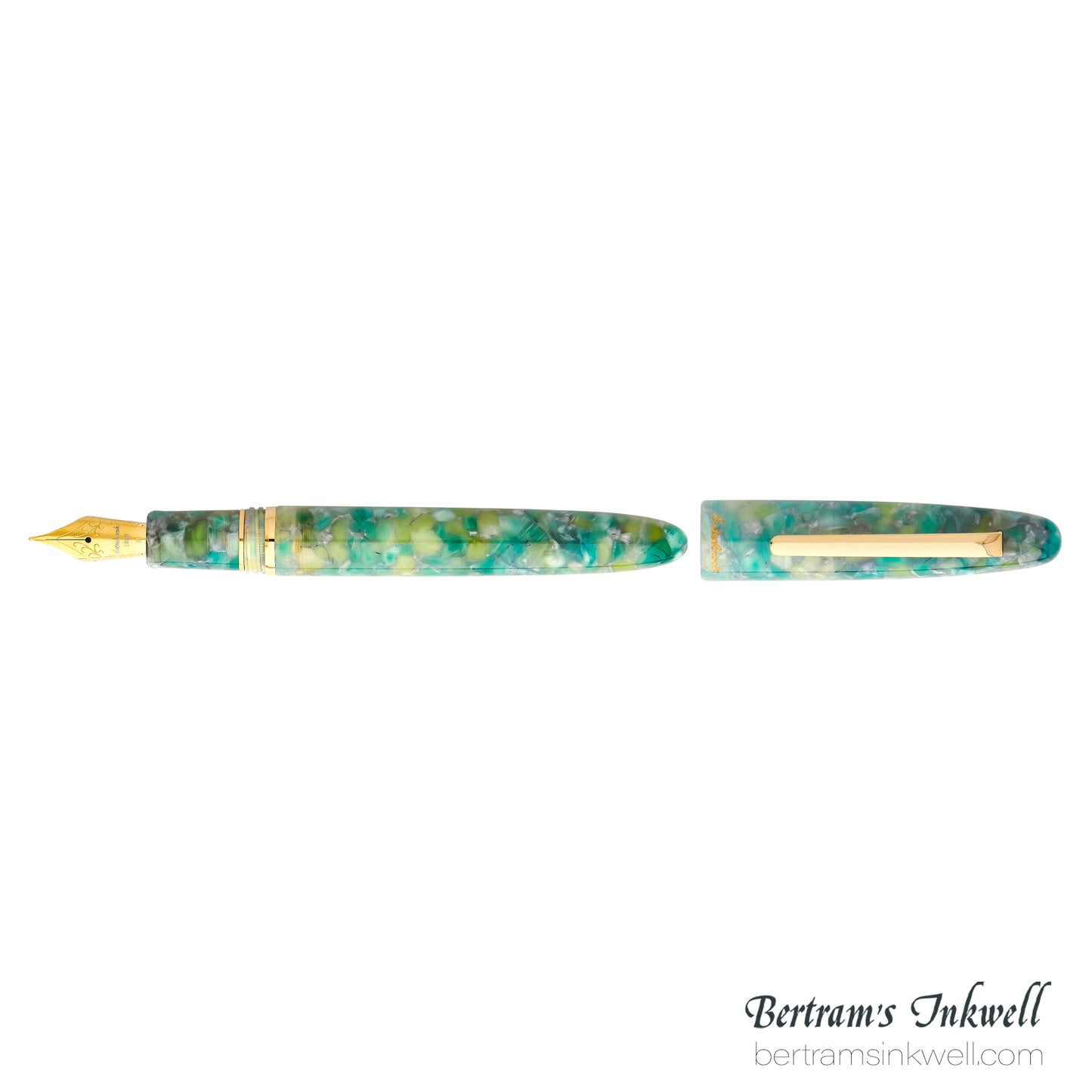 Esterbrook Estie Sea Glass Regular Size Gold Trim Fountain Pen