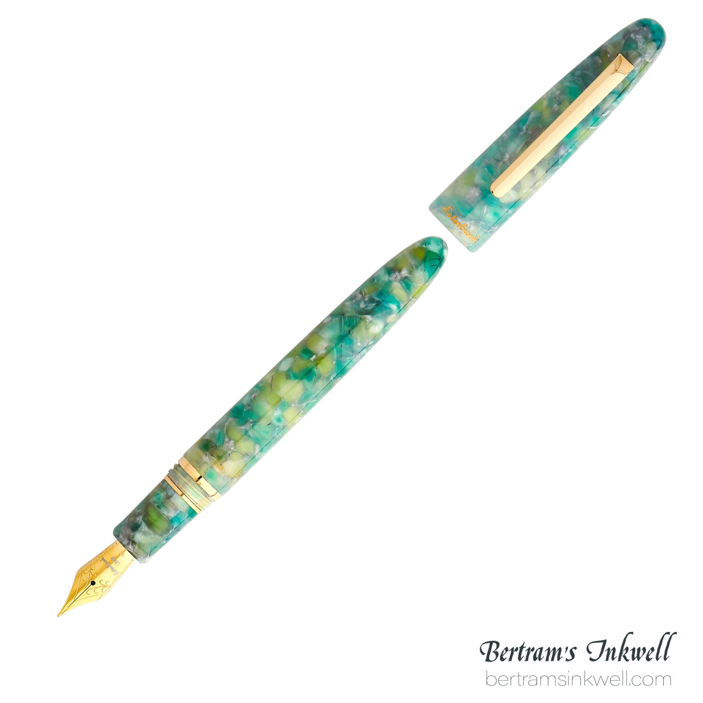 Esterbrook Estie Sea Glass Regular Size Gold Trim Fountain Pen