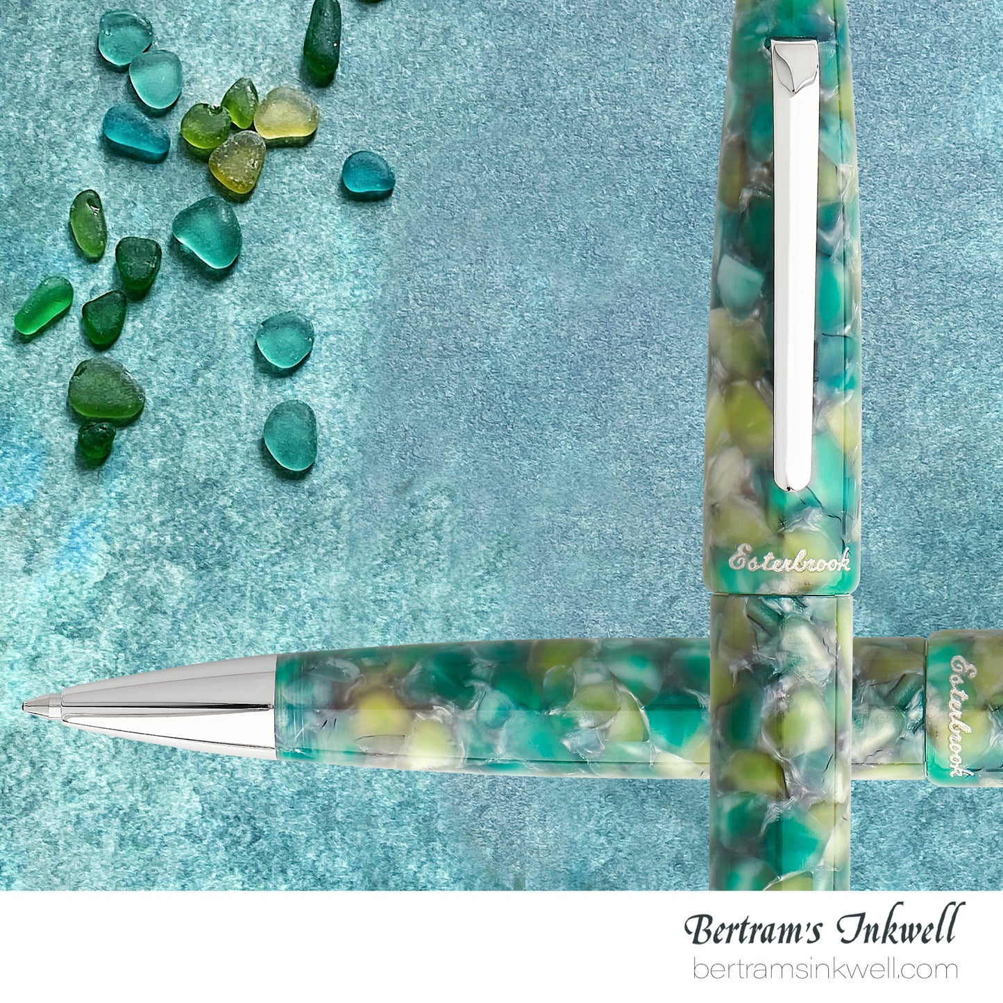 Esterbrook Estie Sea Glass Palladium Trim Ballpoint
