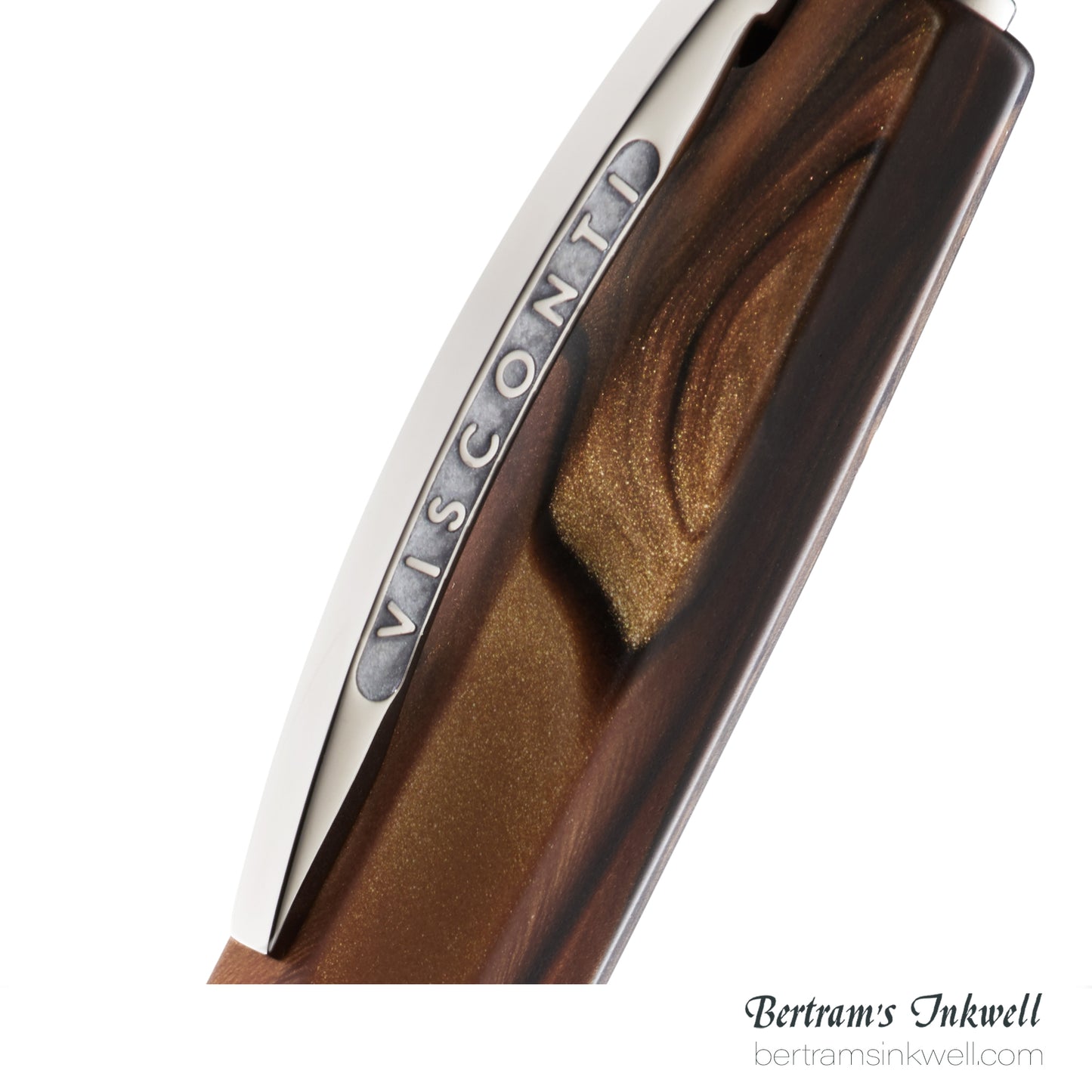 Visconti Medici Briarwood Ruthenium Trim Oversize Fountain Pen