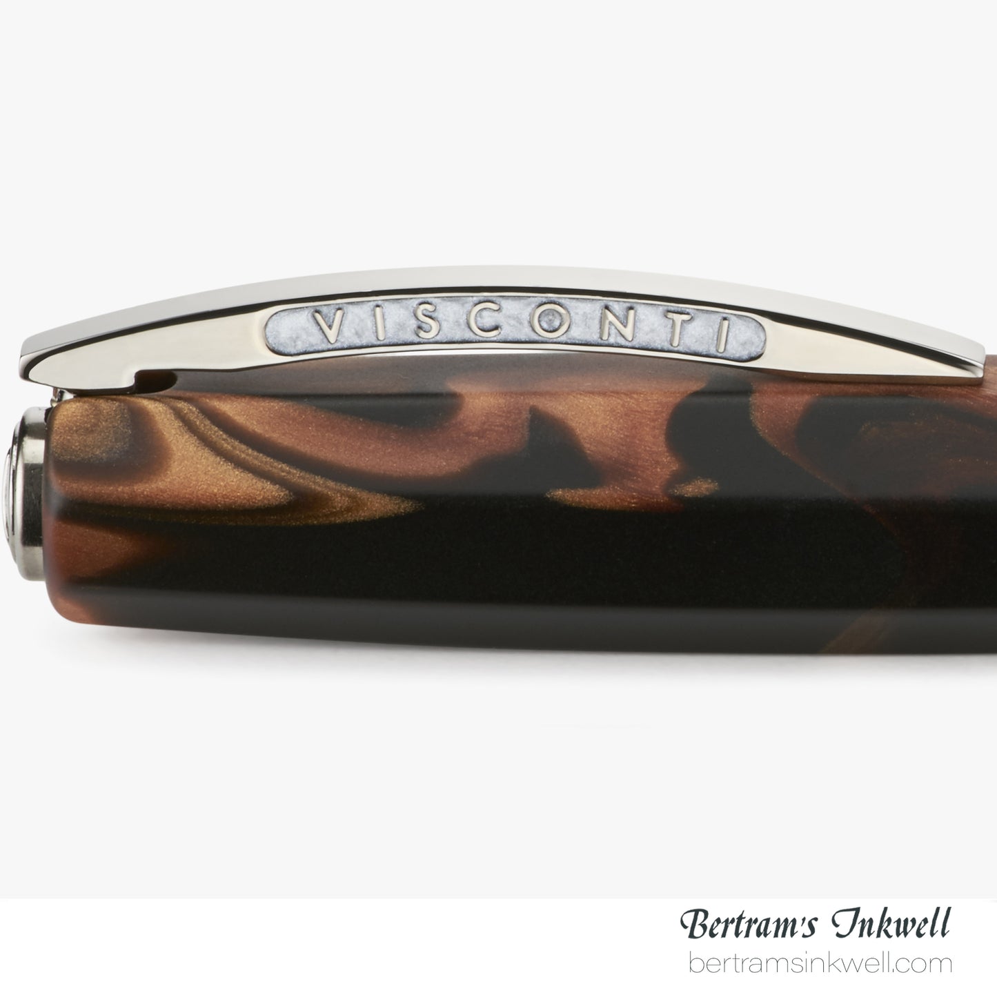 Visconti Medici Briarwood Ruthenium Trim Oversize Fountain Pen