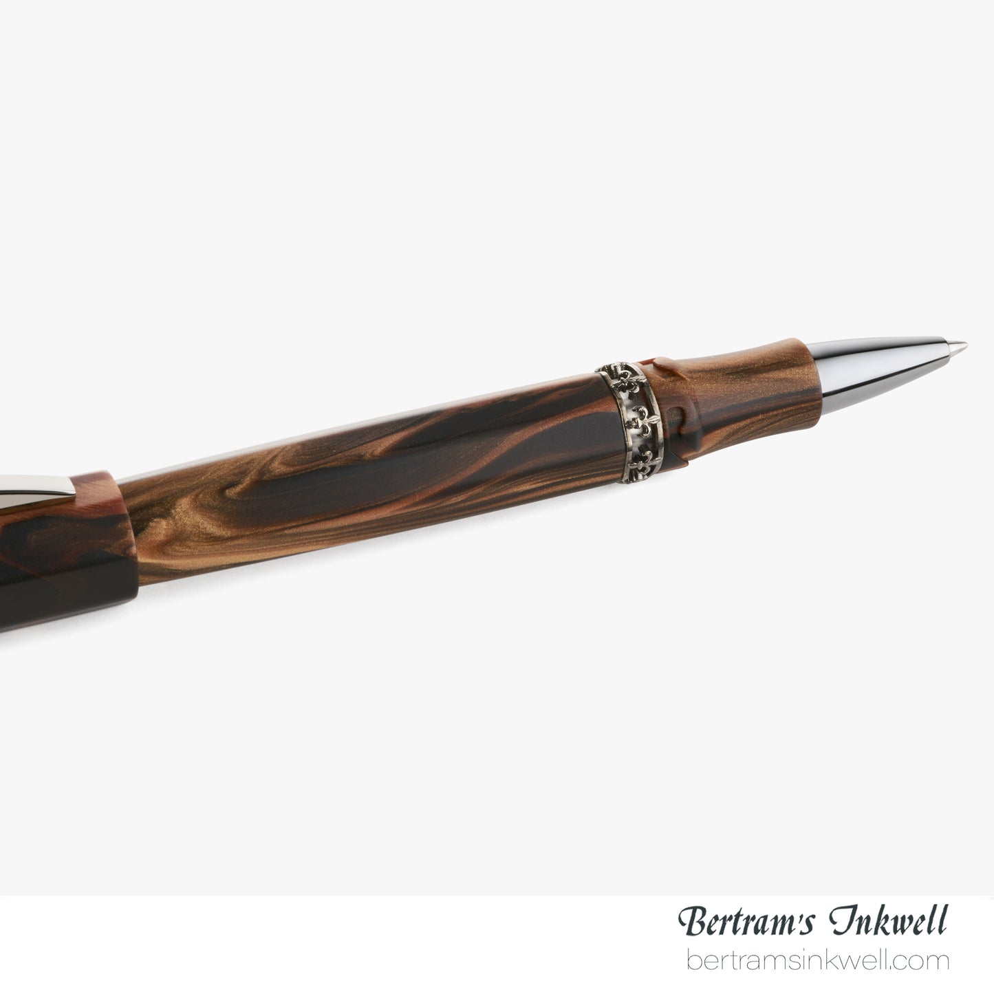 Visconti Medici Briarwood Ruthenium Trim Oversize Rollerball