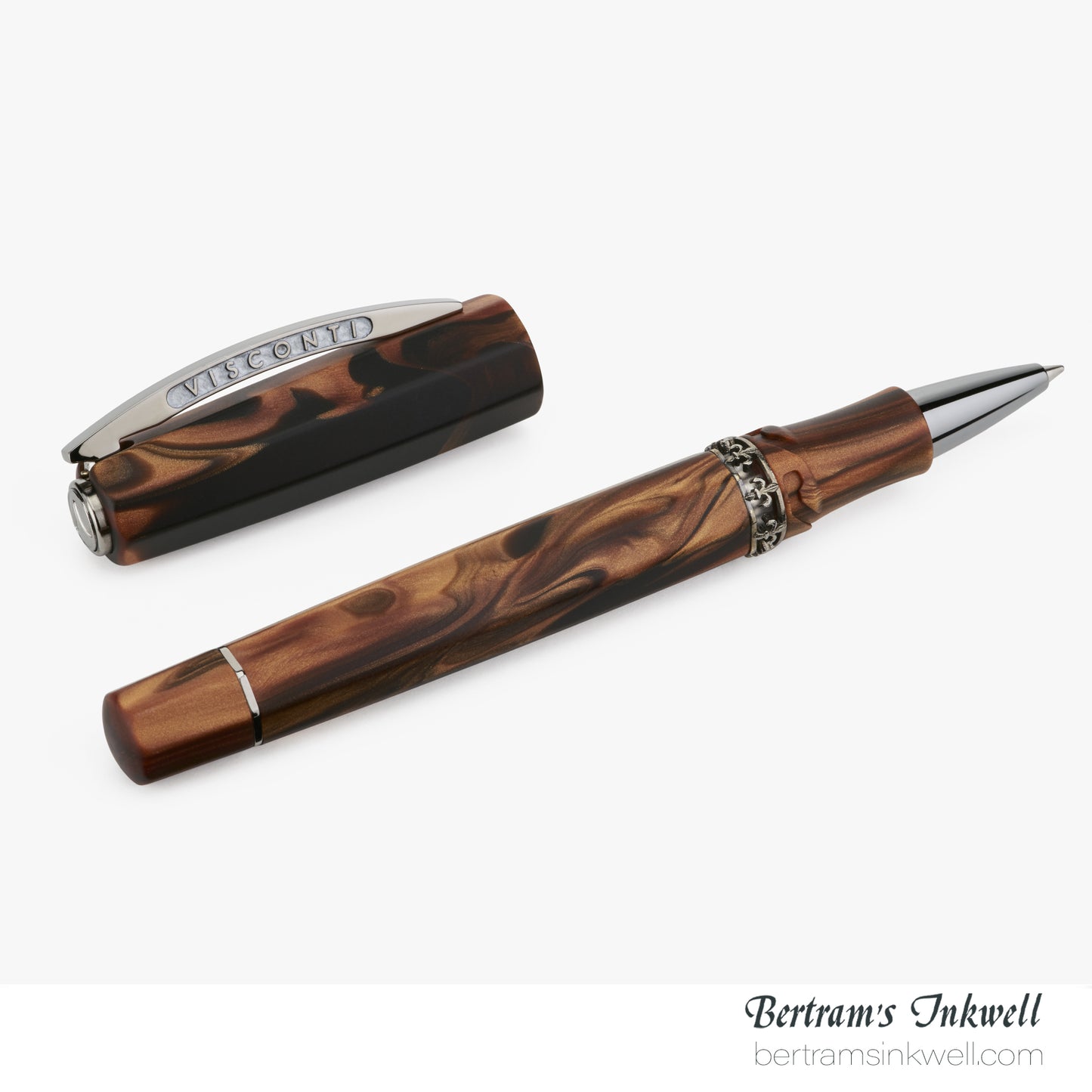 Visconti Medici Briarwood Ruthenium Trim Oversize Rollerball