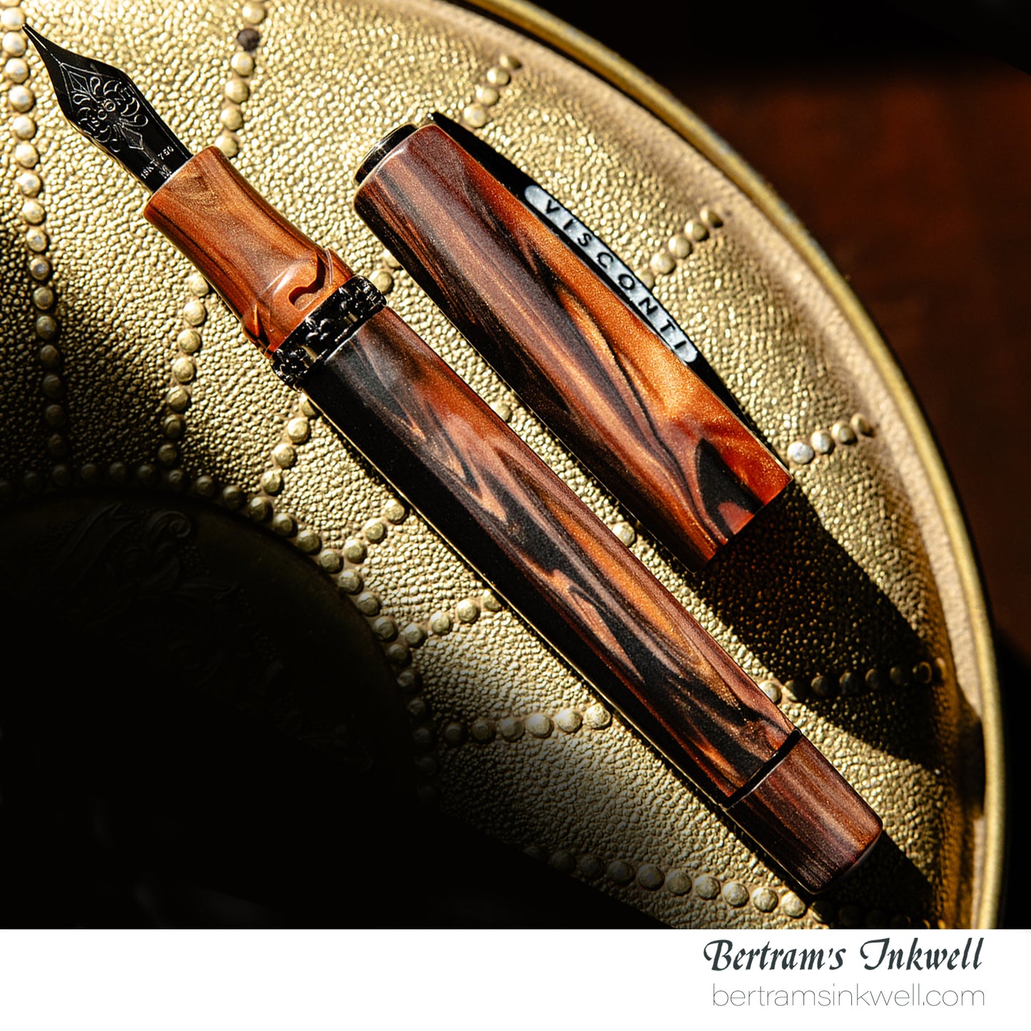 Visconti Medici Briarwood Gold Trim Oversize Fountain Pen