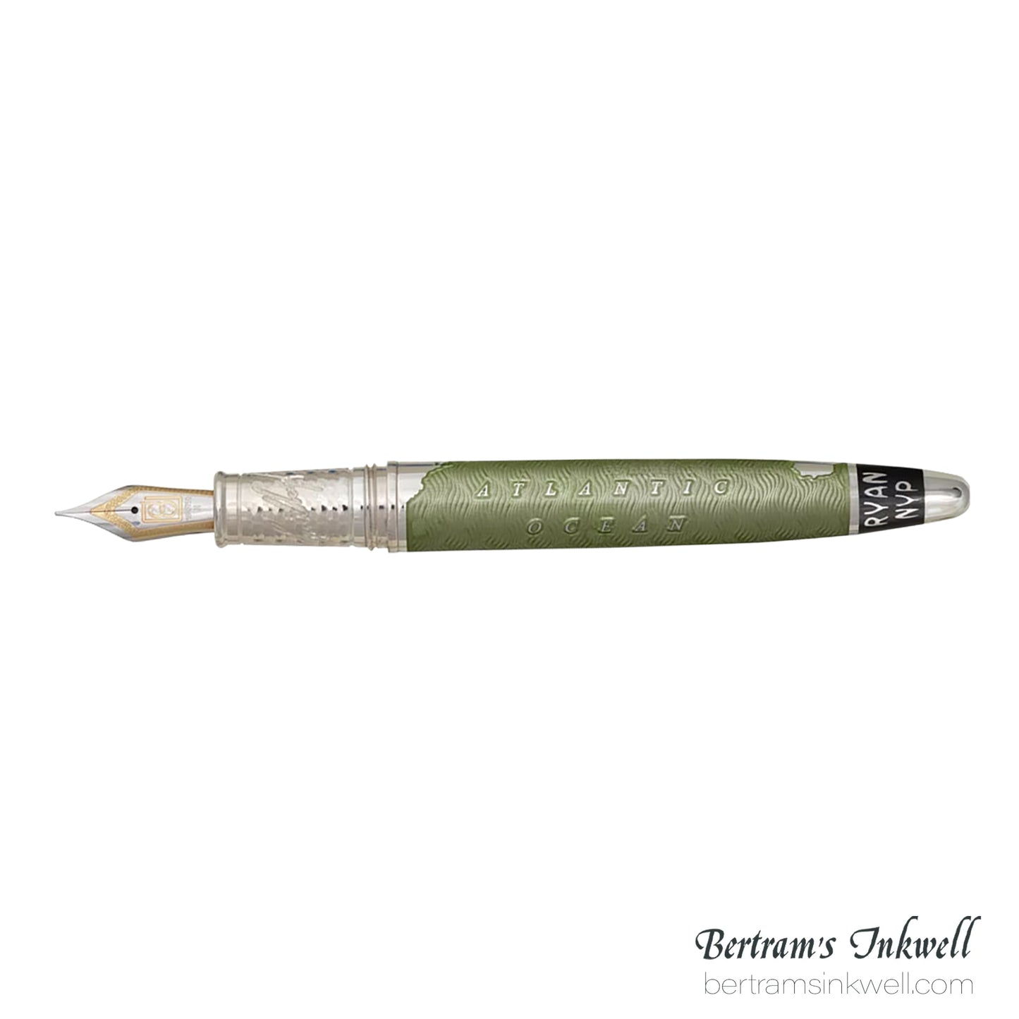 David Oscarson Spirit of St. Louis Fountain Pen - Charles Lindbergh Sea Green