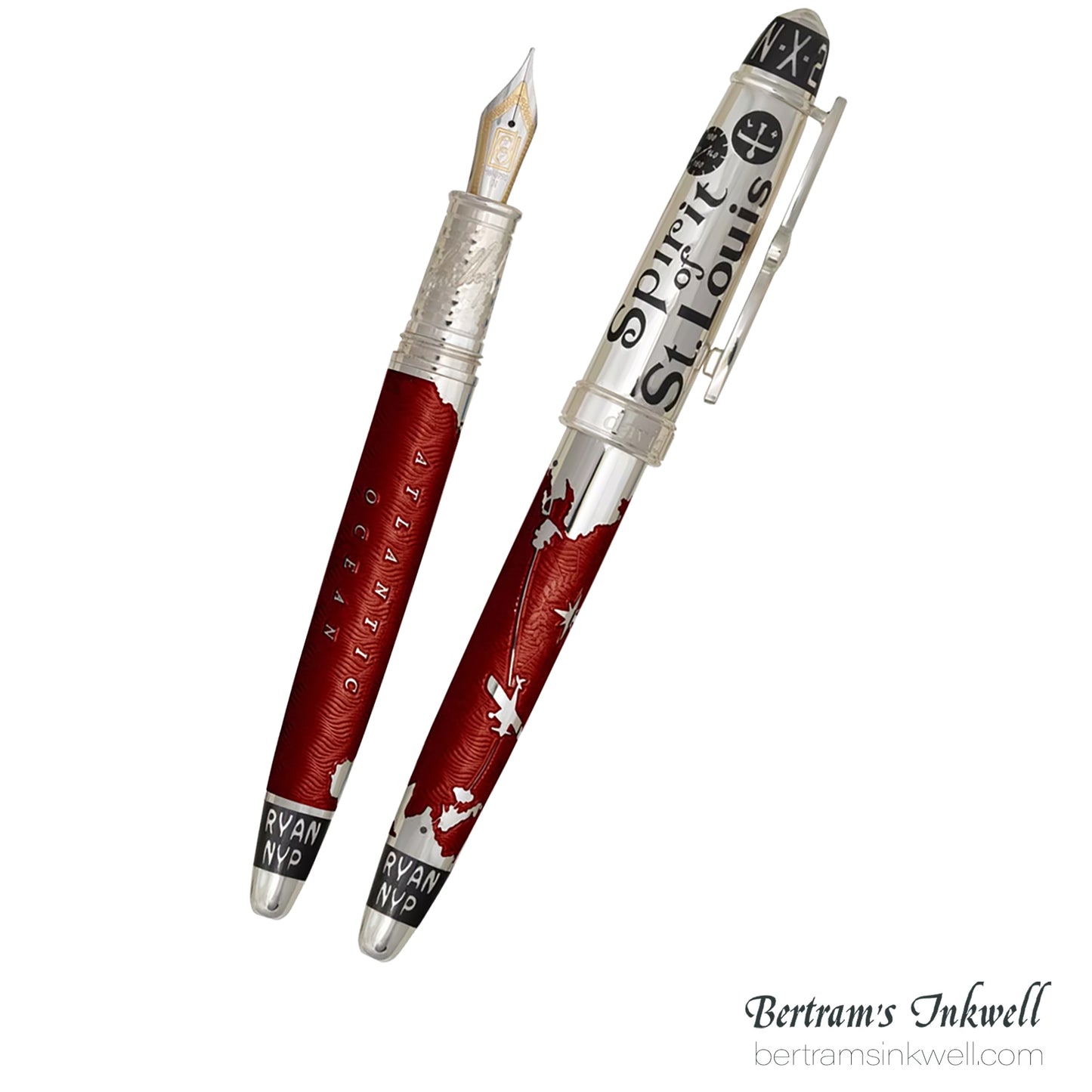 David Oscarson Spirit of St. Louis Fountain Pen - Charles Lindbergh Sunset