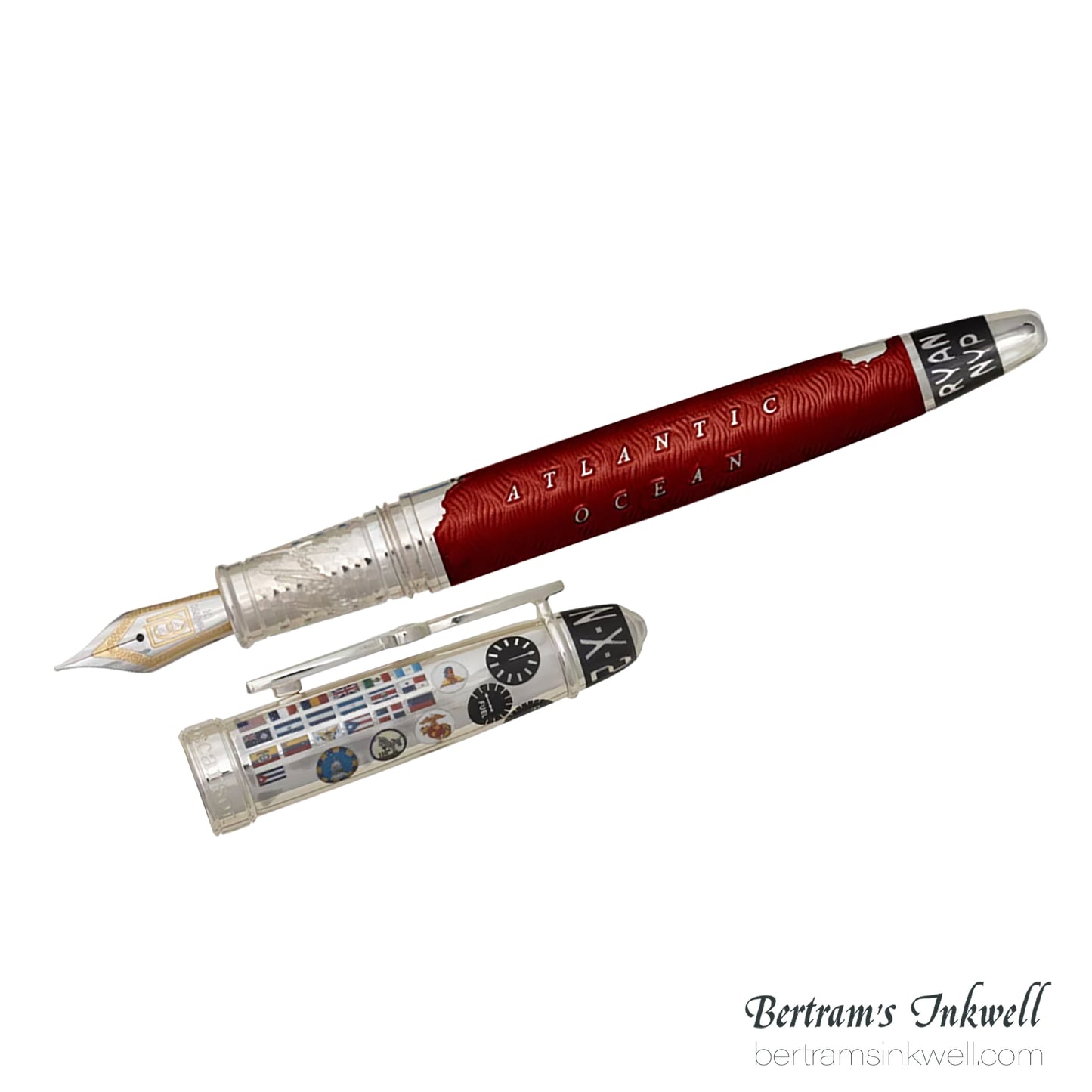 David Oscarson Spirit of St. Louis Fountain Pen - Charles Lindbergh Sunset