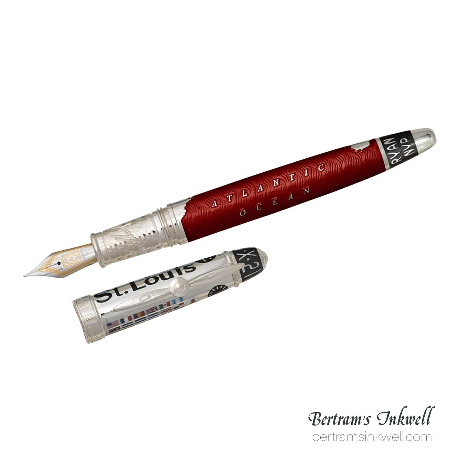 David Oscarson Spirit of St. Louis Fountain Pen - Charles Lindbergh Sunset