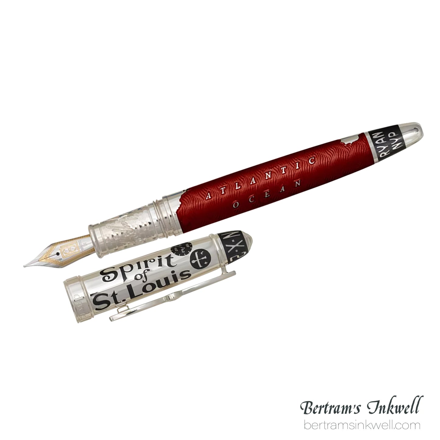 David Oscarson Spirit of St. Louis Fountain Pen - Charles Lindbergh Sunset