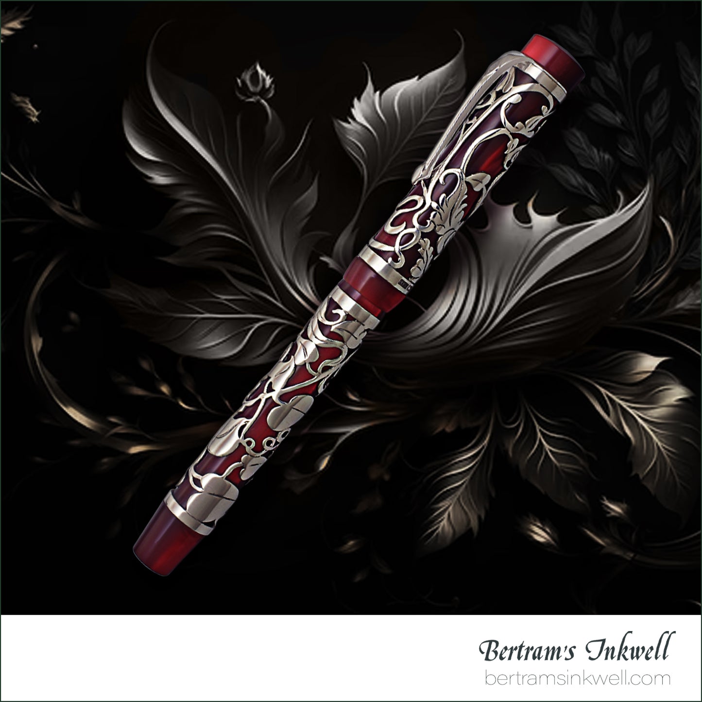 Conway Stewart Sterling Silver Henry Simpole Garnet Red Limited Edition Rollerball, 2007