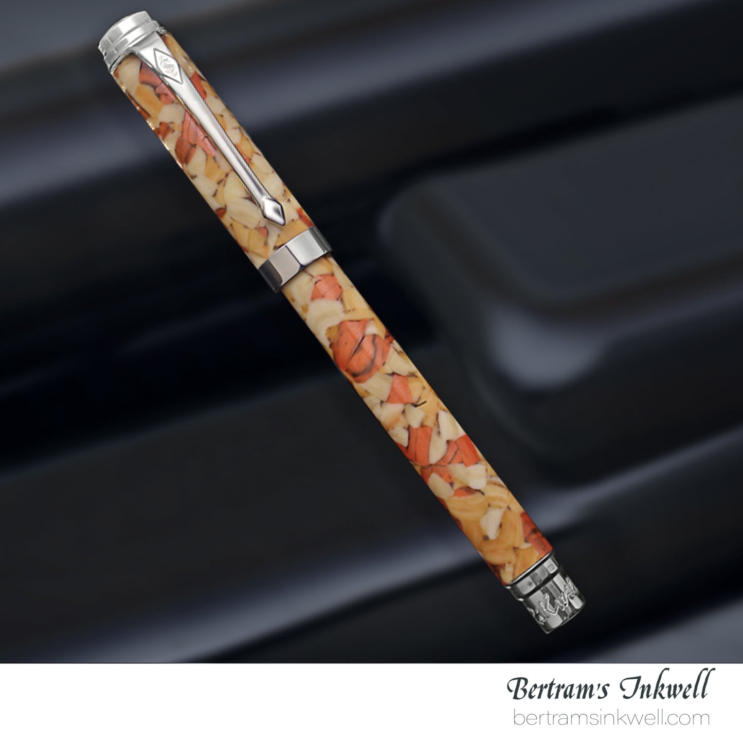 Conway Stewart Babbage Cousins Serling Silver and Veneer ToffeeBits Limited Edition Rollerball/Fountain Pen, 2010