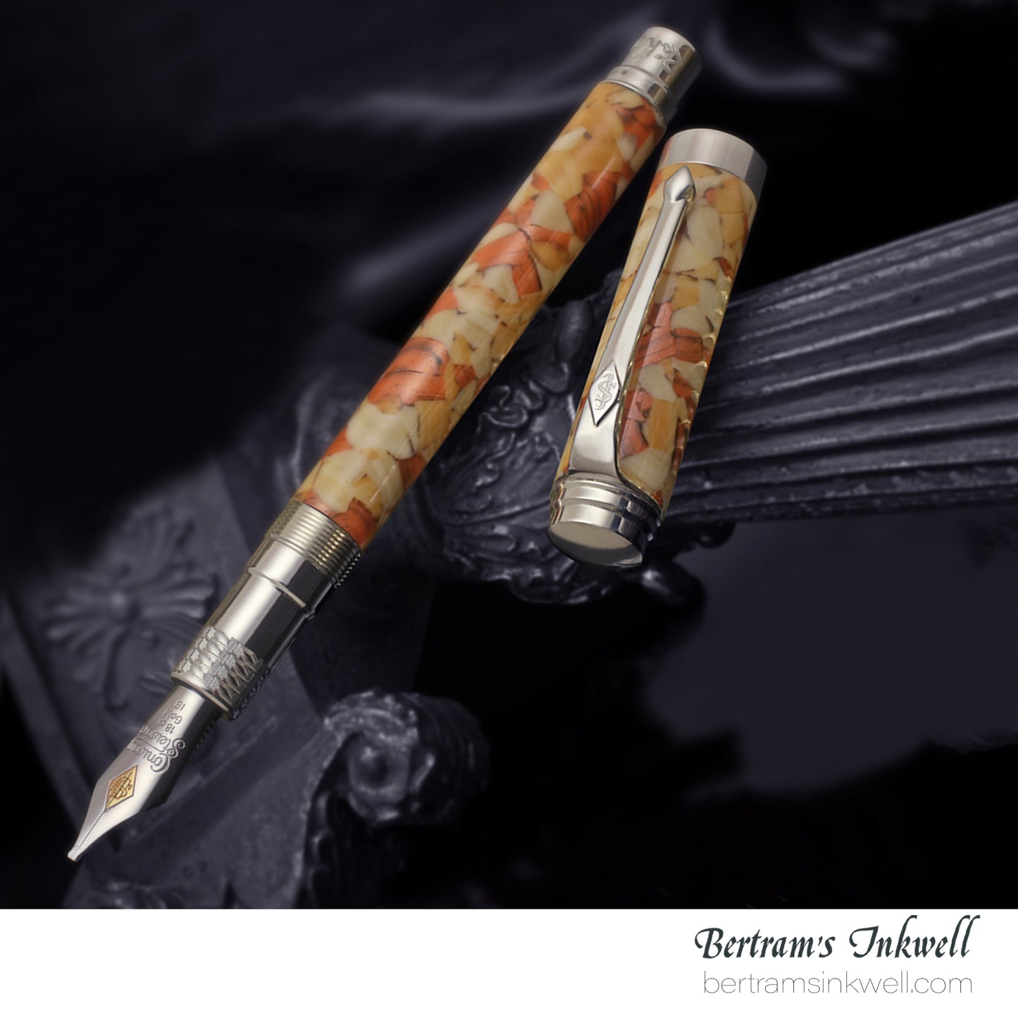 Conway Stewart Babbage Cousins Serling Silver and Veneer ToffeeBits Limited Edition Rollerball/Fountain Pen, 2010