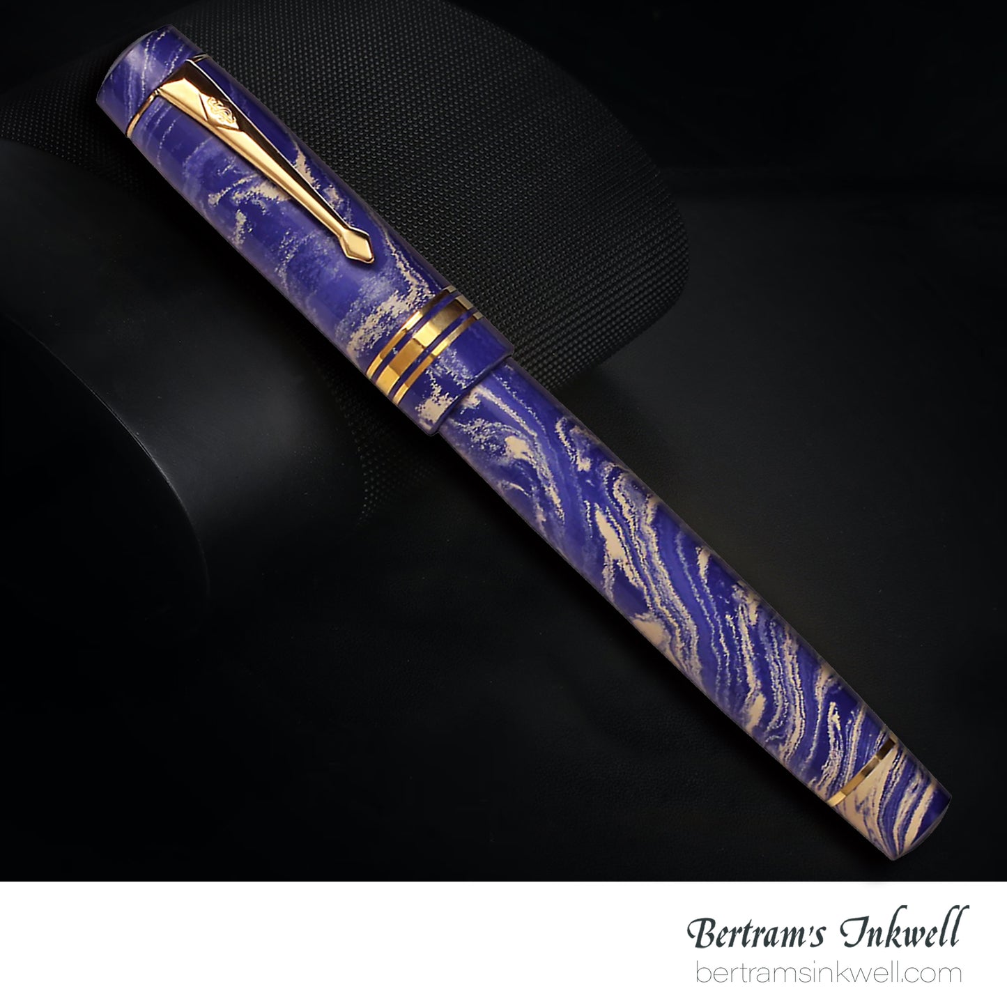 Conway Stewart Belliver Prototype (Blue and Cream Ebonite Swirl) Fountain Pen, 2014