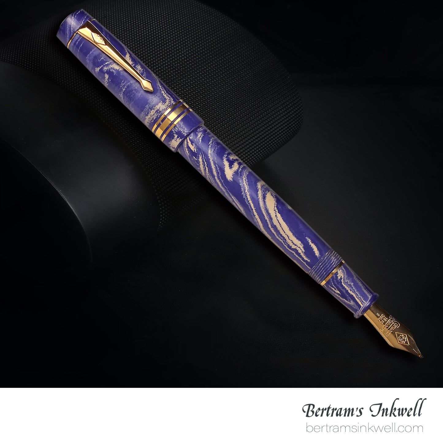 Conway Stewart Belliver Prototype (Blue and Cream Ebonite Swirl) Fountain Pen, 2014
