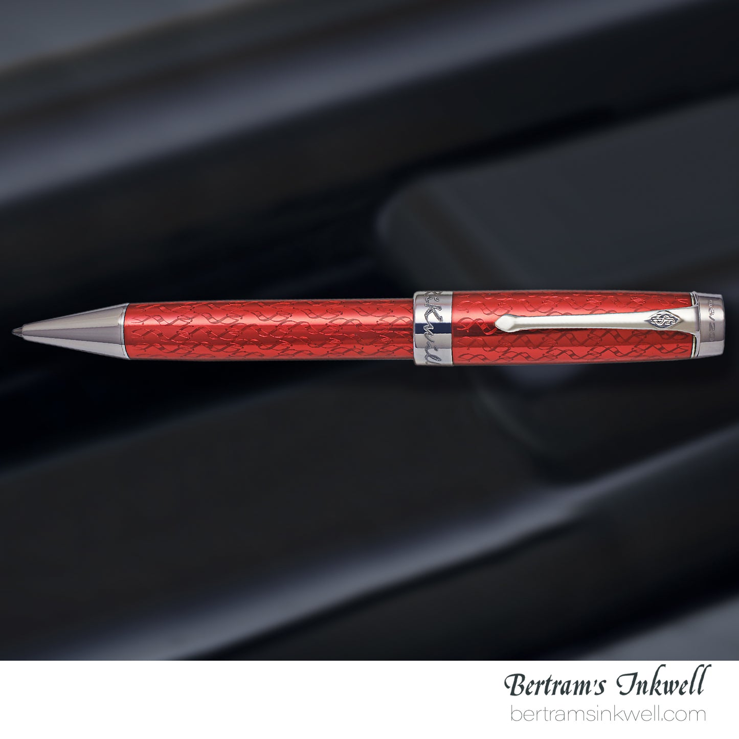 Conway Stewart Duro Serling Silver and Enamel Cherry Red Limited Edition Ballpoint Pen, 2012