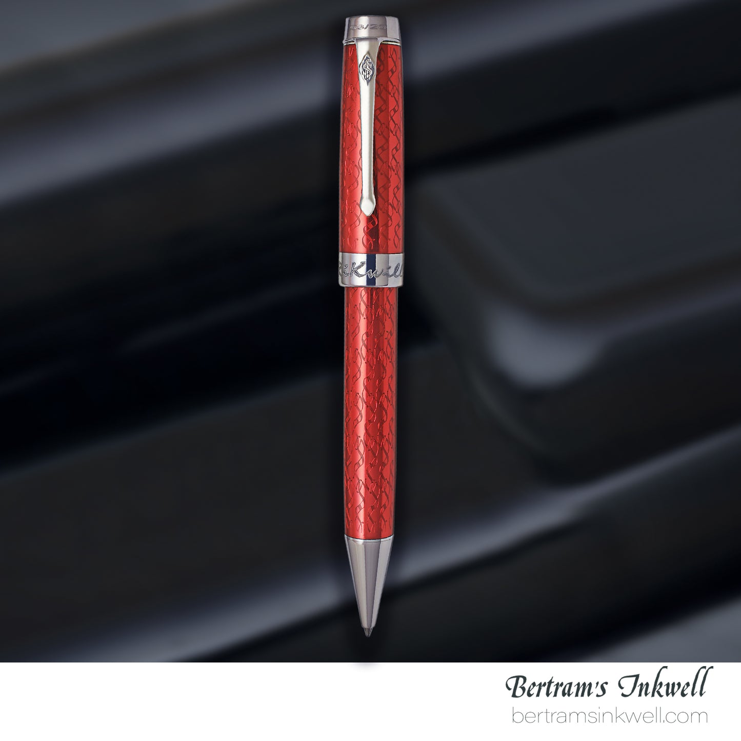 Conway Stewart Duro Serling Silver and Enamel Cherry Red Limited Edition Ballpoint Pen, 2012