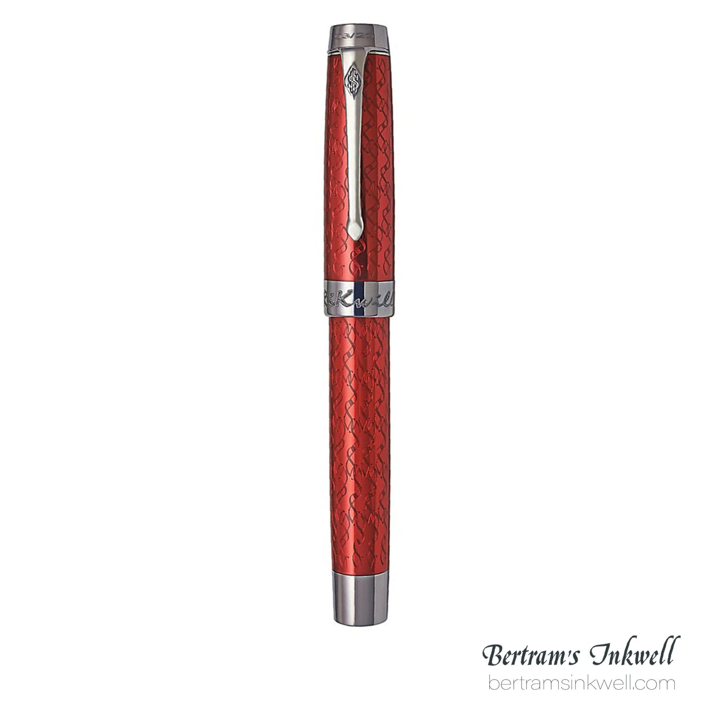 Conway Stewart Duro Serling Silver and Enamel Cherry Limited Edition Fountain/Rollerball Pen, 2012