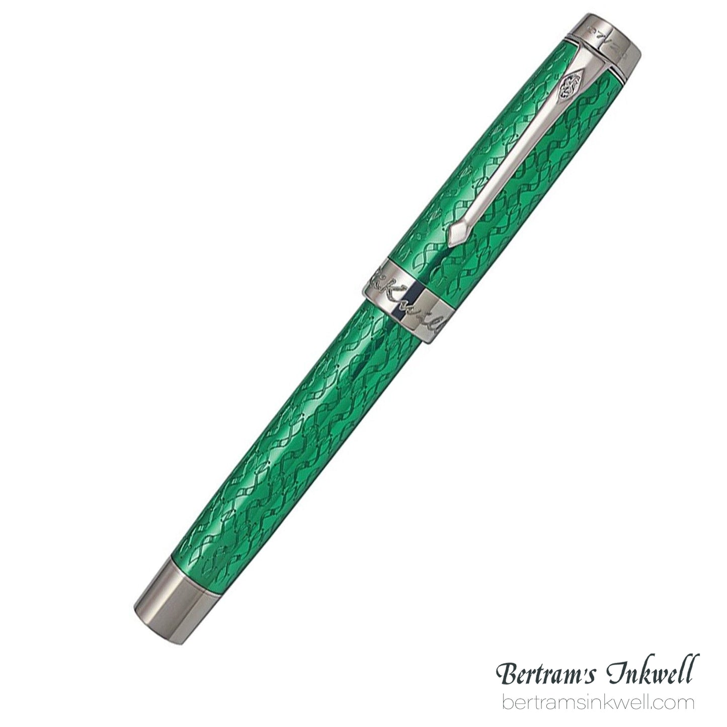 Conway Stewart Duro Serling Silver and Enamel Lime Limited Edition Fountain/Rollerball Pen, 2012