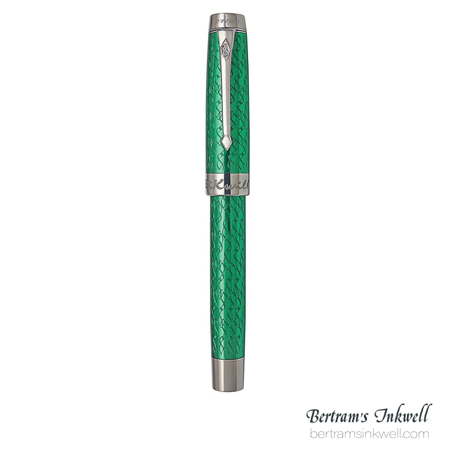 Conway Stewart Duro Serling Silver and Enamel Lime Limited Edition Fountain/Rollerball Pen, 2012