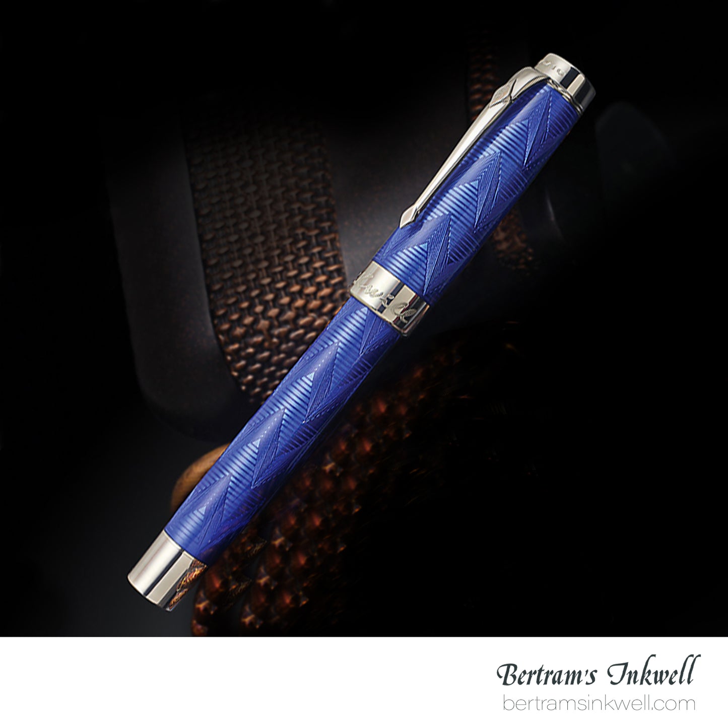 Conway Stewart Duro Serling Silver and Enamel Ocean Blue Limited Edition Rollerball/Fountain Pen, 2012