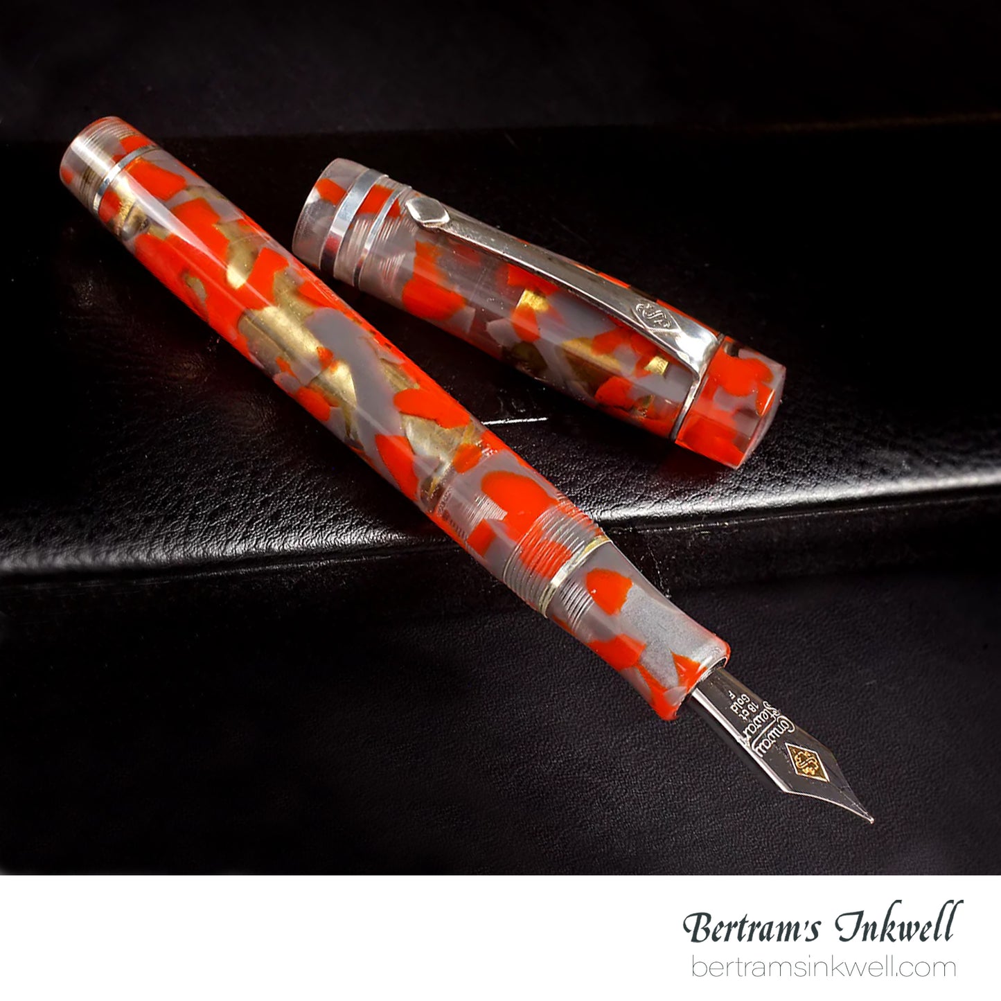 Conway Stewart Wellington Prototype (red and grey transparent) Fountain Pen, 2014