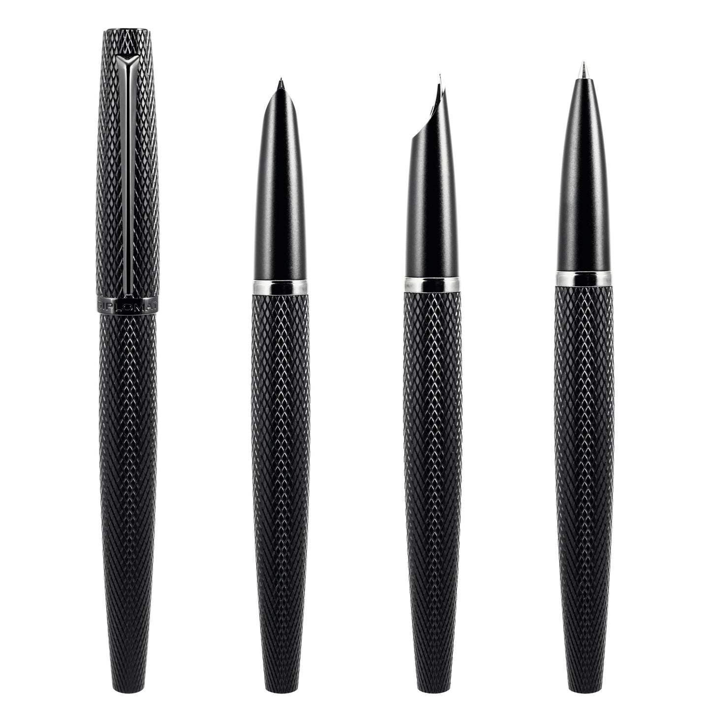 Diplomat Viper Noir Guilloche Fountain Pen