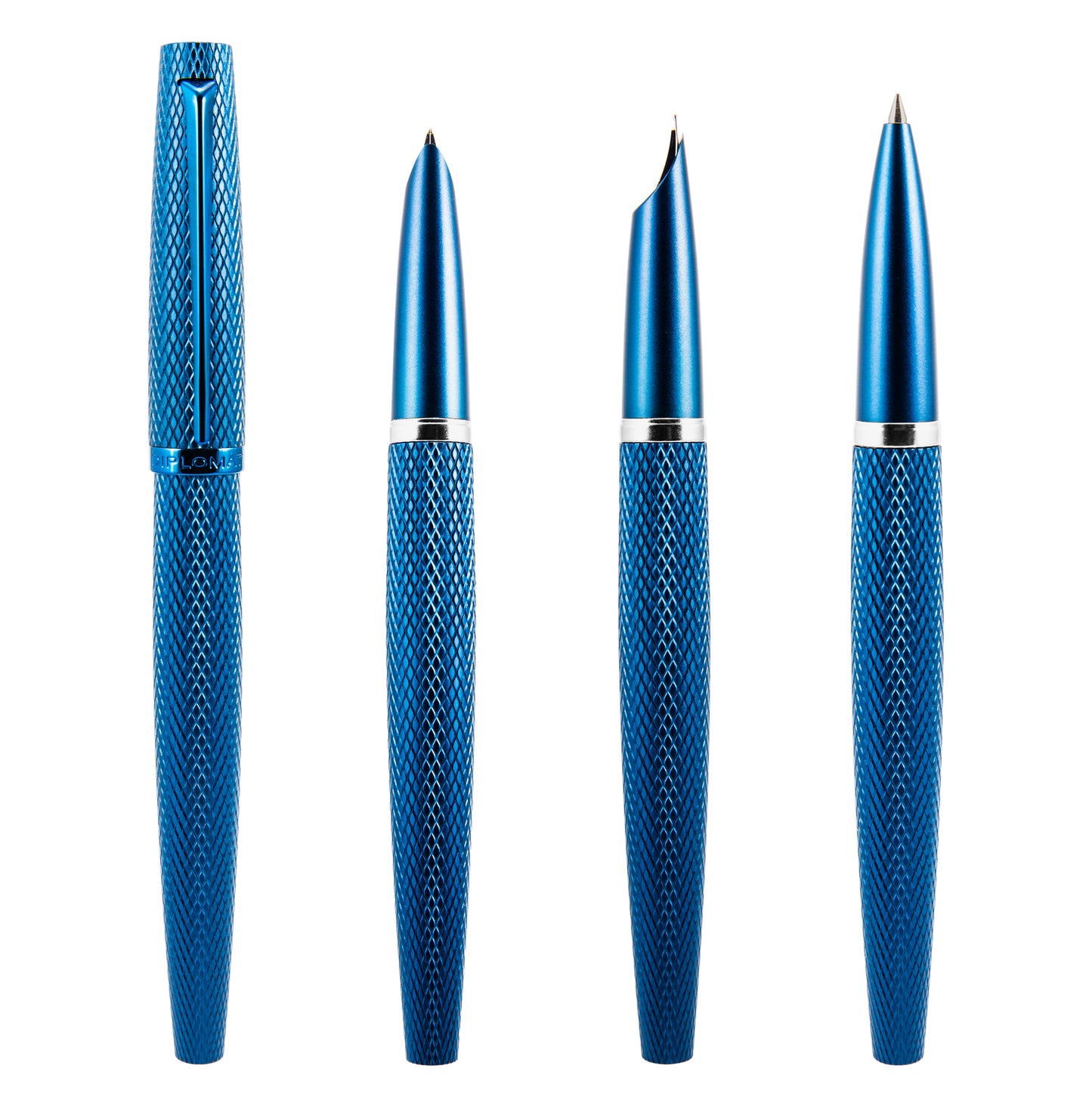 Diplomat Viper Blue Guilloche Rollerball