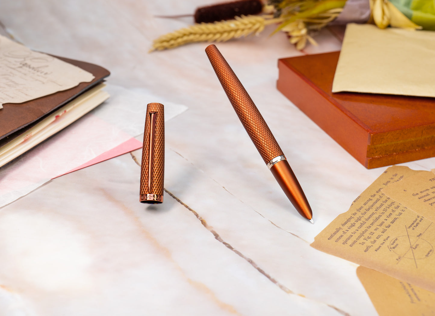 Diplomat Viper Brown Guilloche Fountain Pen