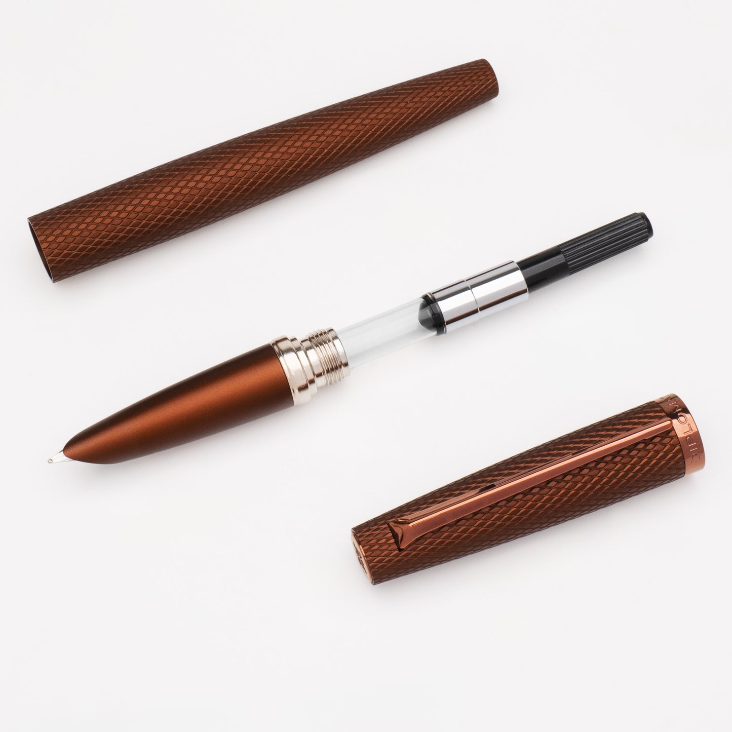 Diplomat Viper Brown Guilloche Fountain Pen