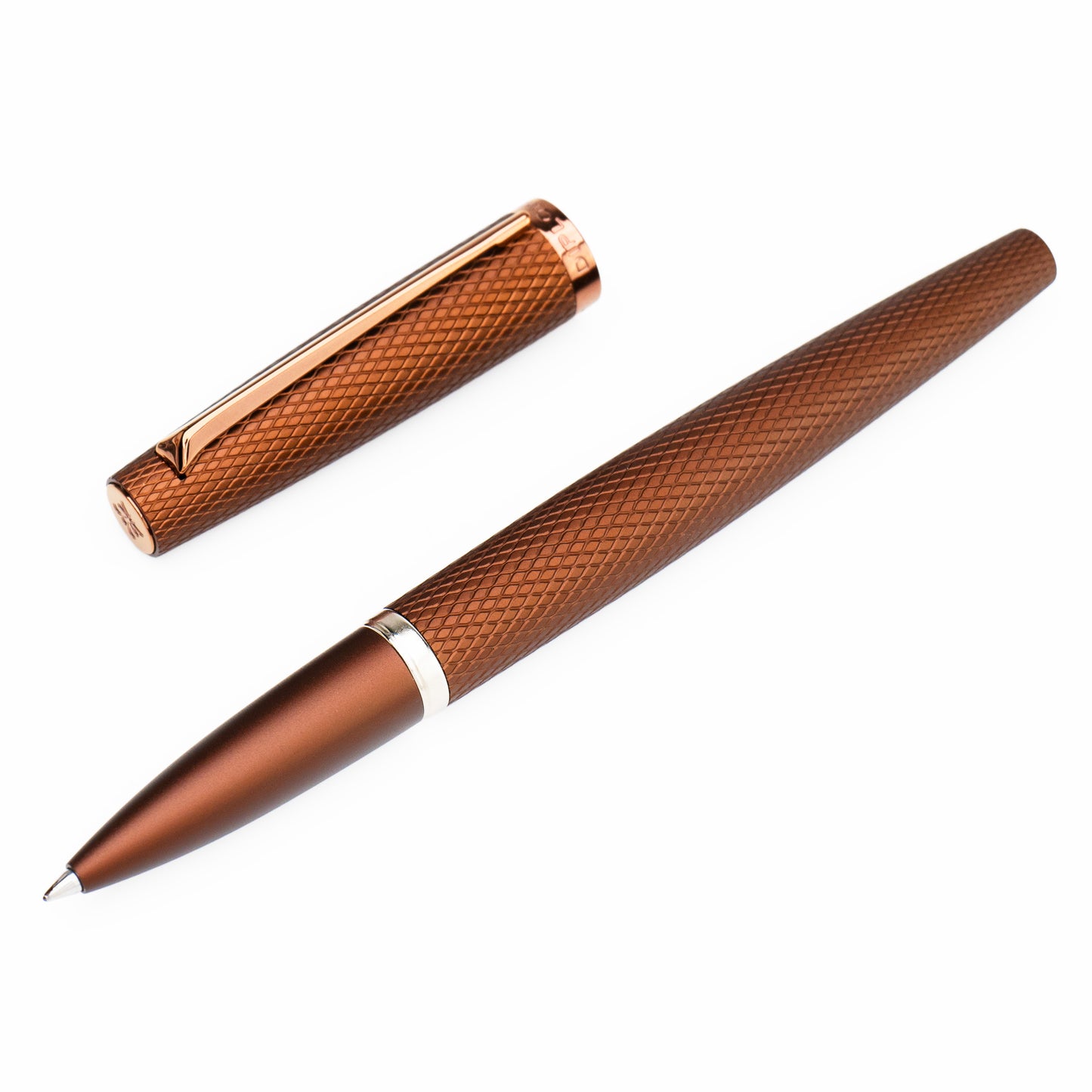 Diplomat Viper Brown Guilloche Rollerball