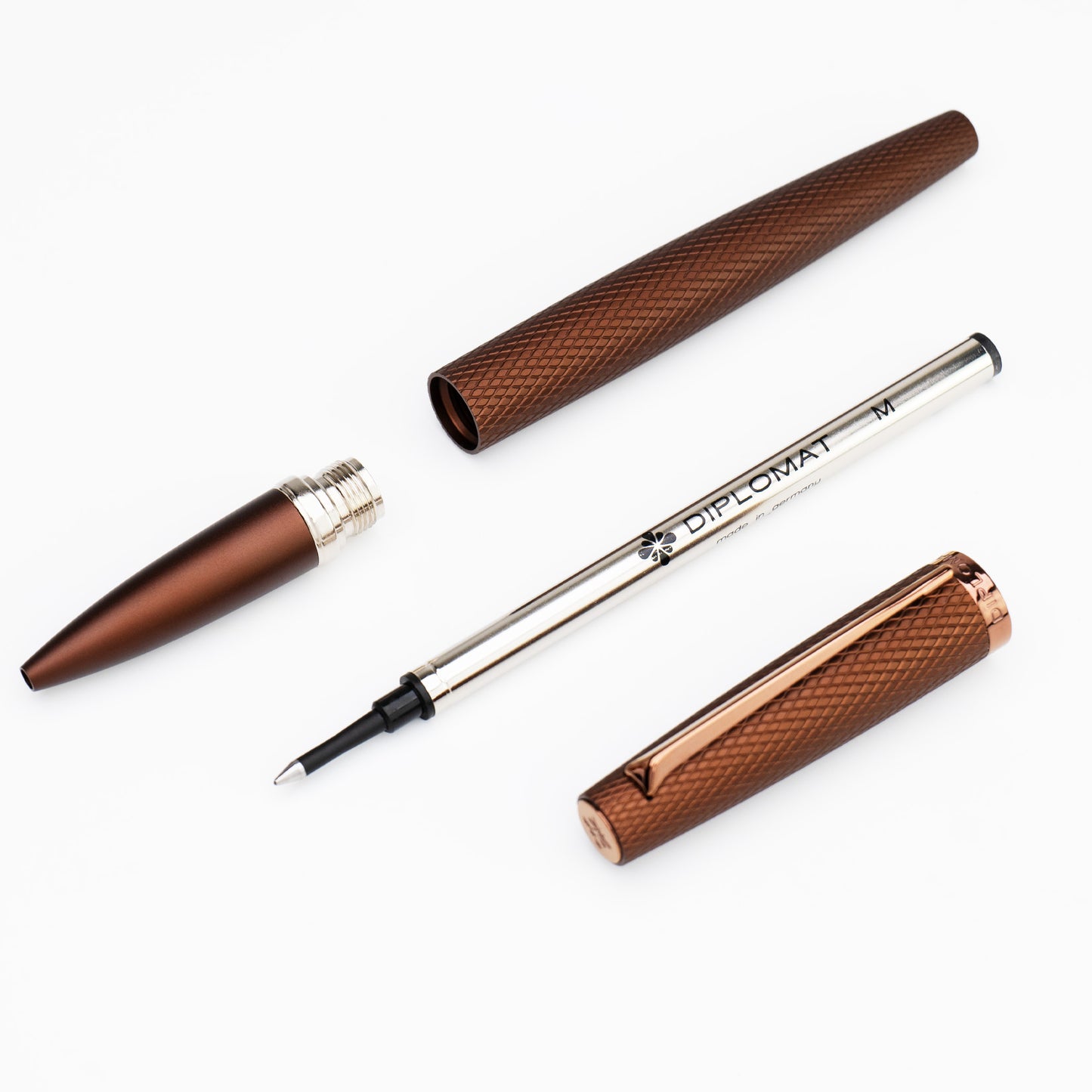 Diplomat Viper Brown Guilloche Rollerball