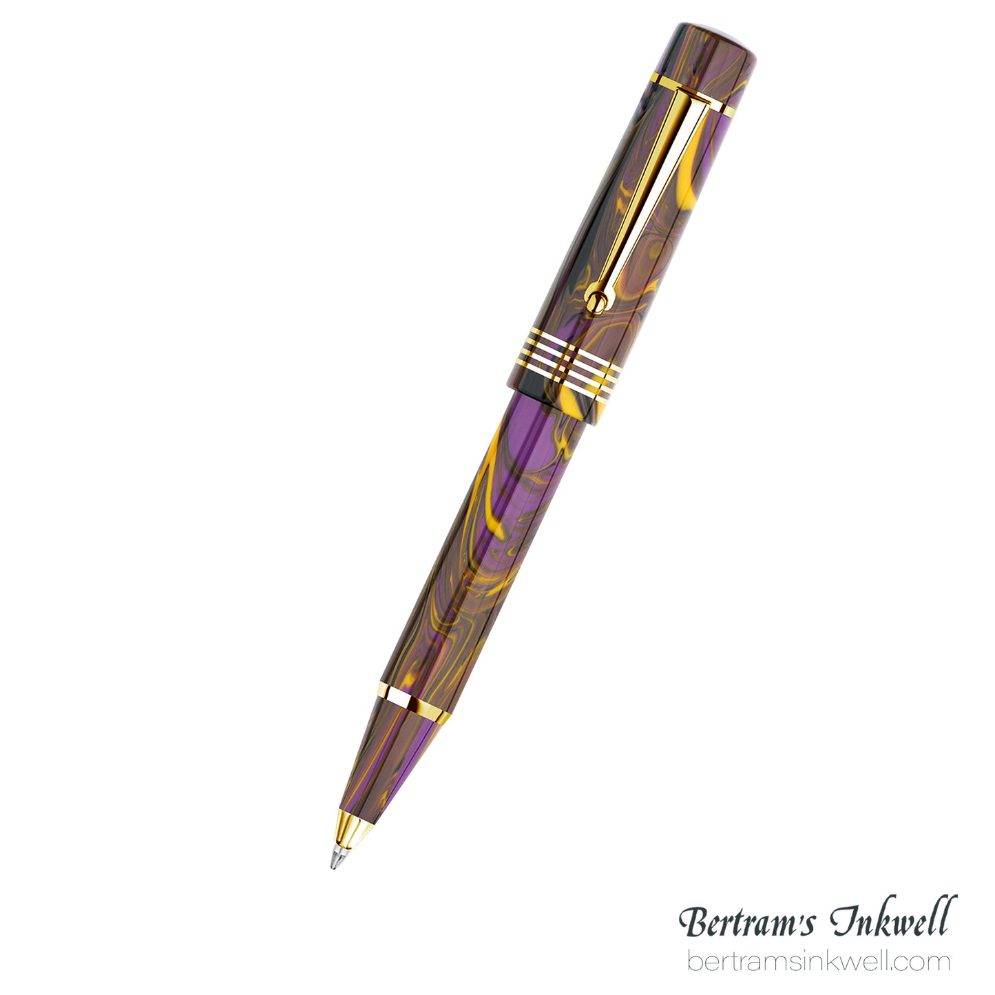 Delta Neo Gallery Four Rings Collection - Iris Ballpoint Pen