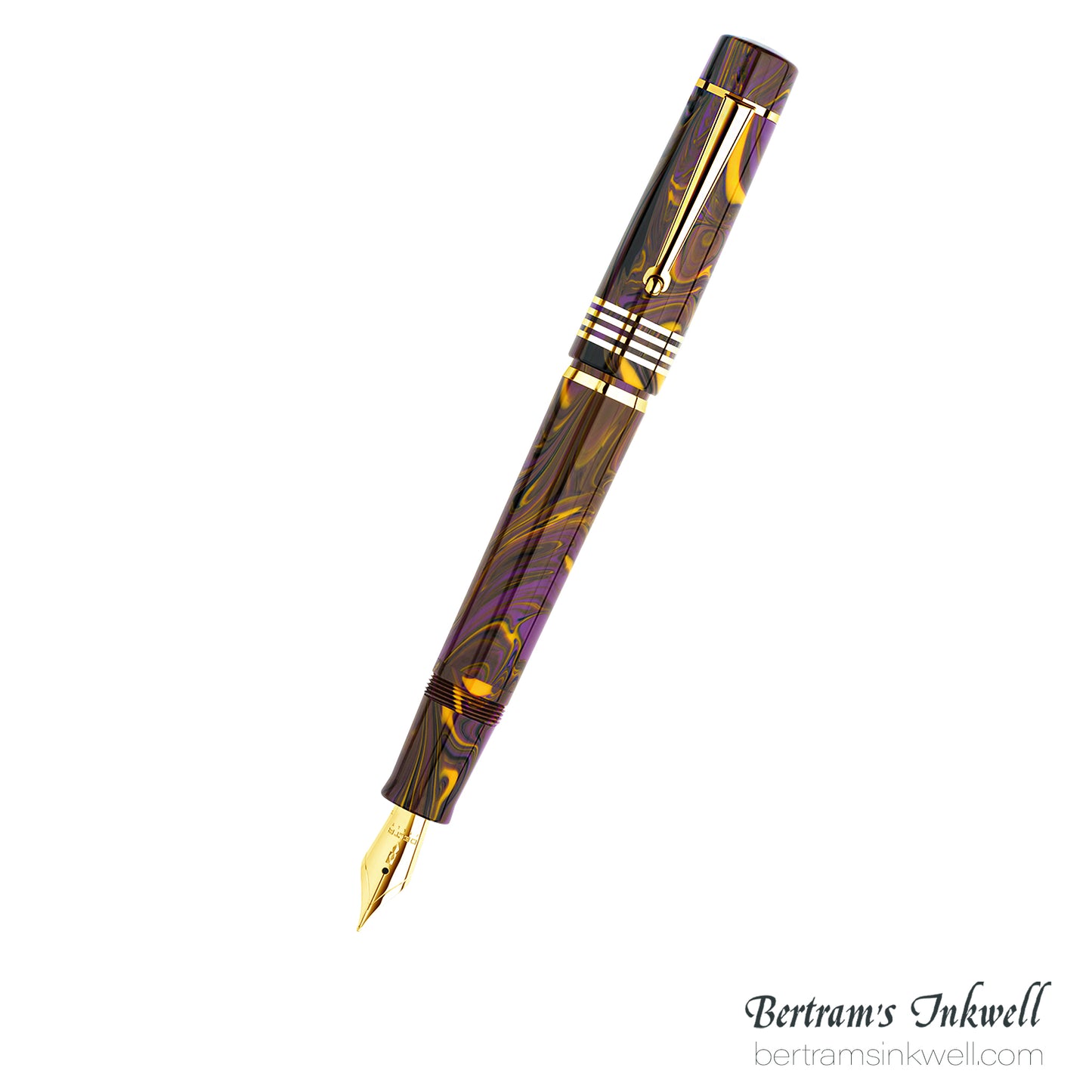 Delta Neo Gallery Four Rings Collection - Iris Fountain Pen