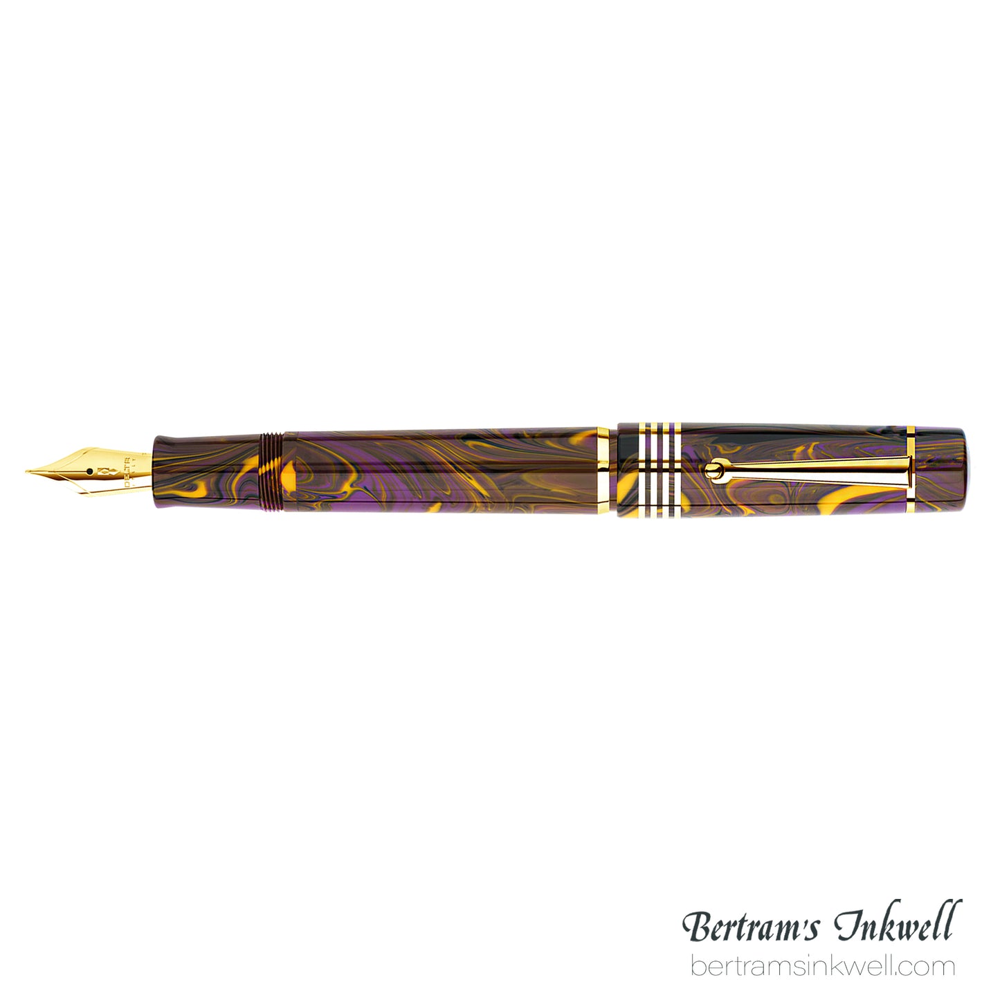 Delta Neo Gallery Four Rings Collection - Iris Fountain Pen