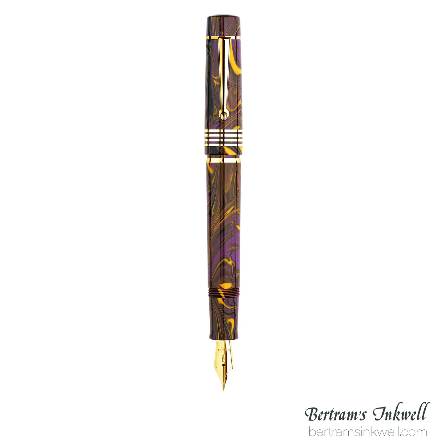 Delta Neo Gallery Four Rings Collection - Iris Fountain Pen